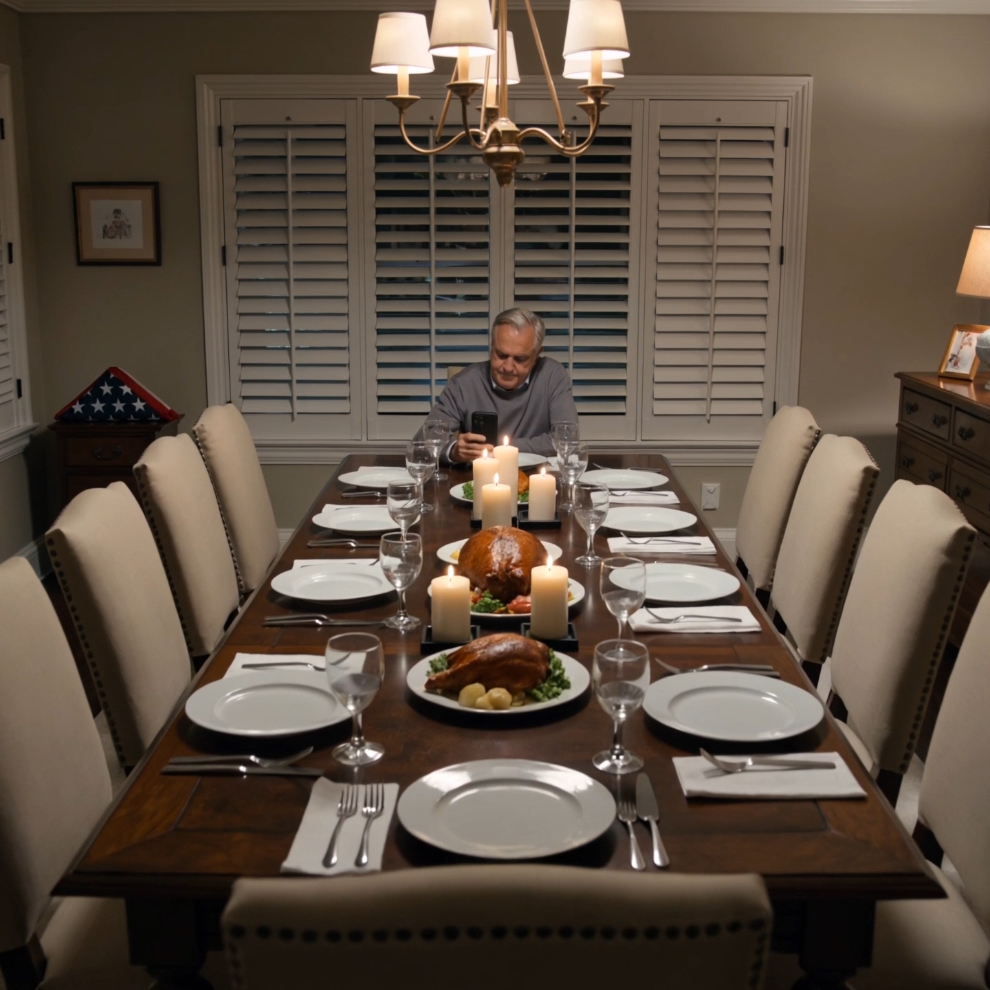 My children forgot me for ten years after my wife died. But on the Thanksgiving I cooked for 17 people and sat beside 16 empty chairs, I stopped being their lonely father—and became the man holding every receipt they thought would never matter.
