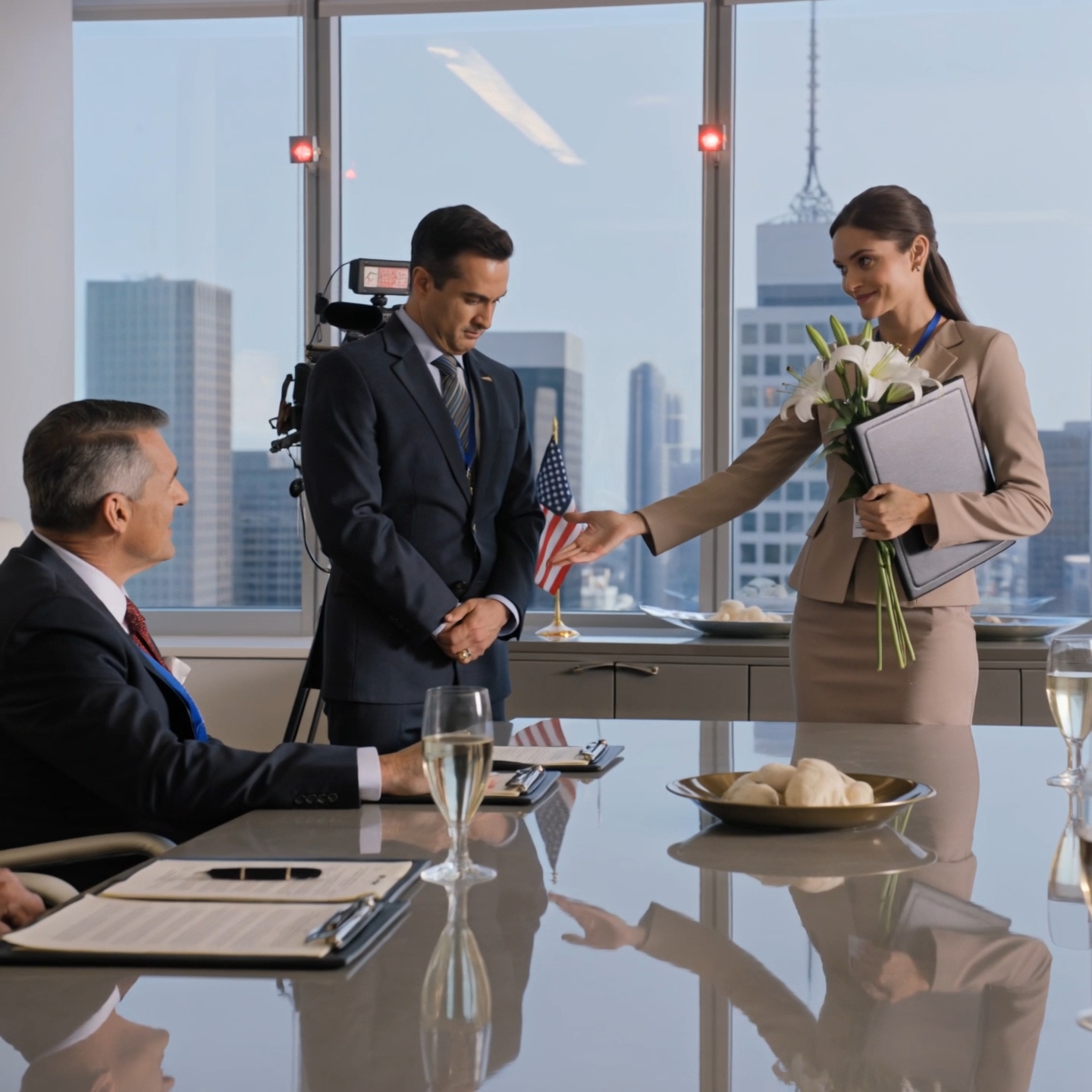 The chairman refused to shake my hand in front of the cameras because he thought I was a low-level employee. He didn’t even look at my face before saying it. But the folder under my arm was carrying something his entire board needed by morning.