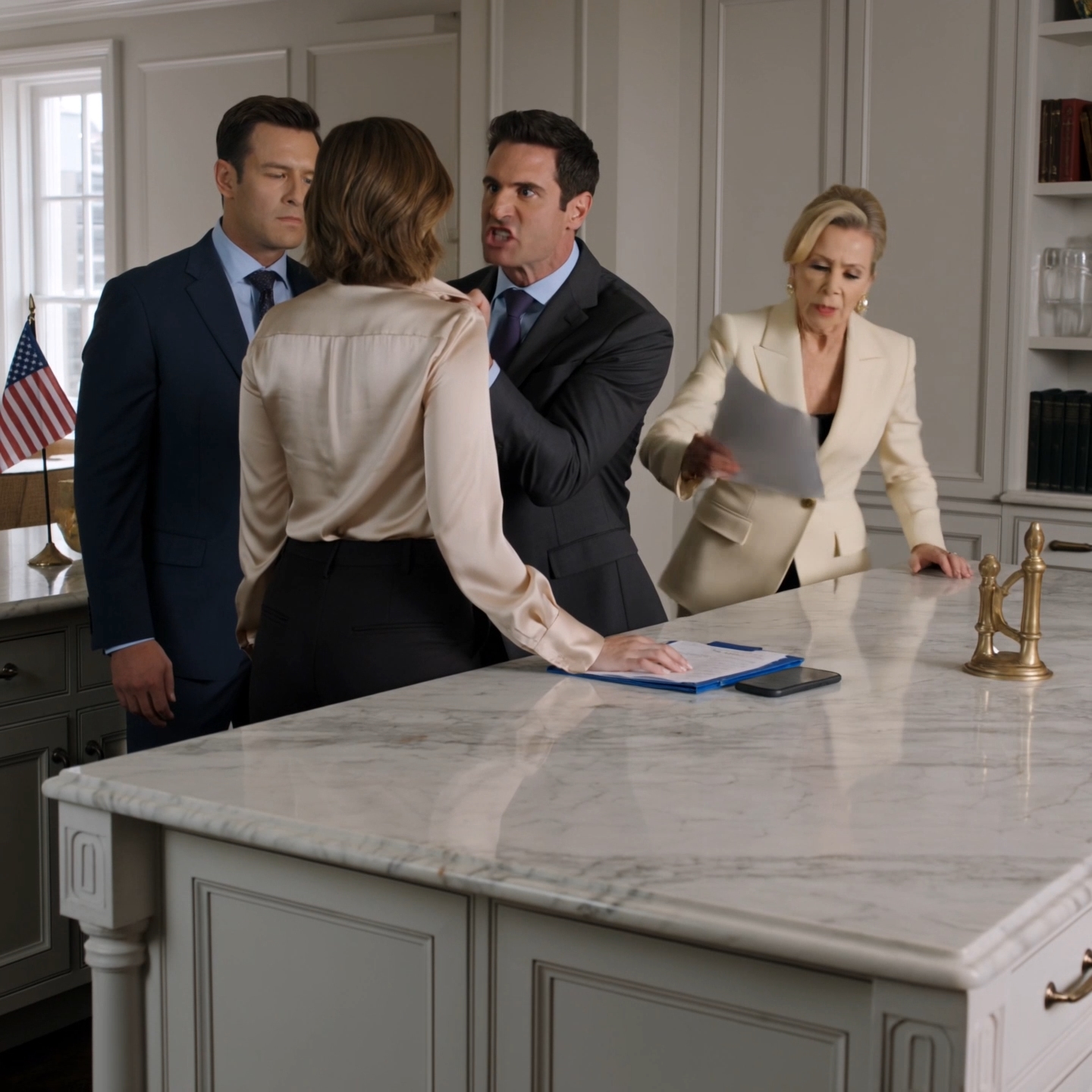 My husband grabbed the collar of my silk blouse in our Manhattan penthouse and shouted, “Transfer my mother the $12,000 from your bonus. Right now.”