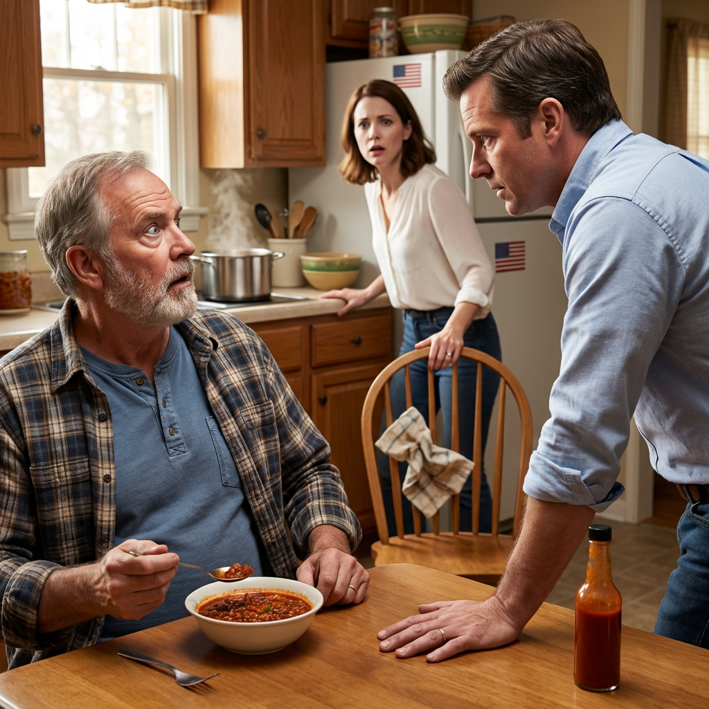 At dinner, my son asked why I still had not opened the woodworking studio he paid for. I told him I had never heard of any studio, never seen a dollar, and my daughter went pale, dropped her napkin, and walked out of my house before either of us could say her name.