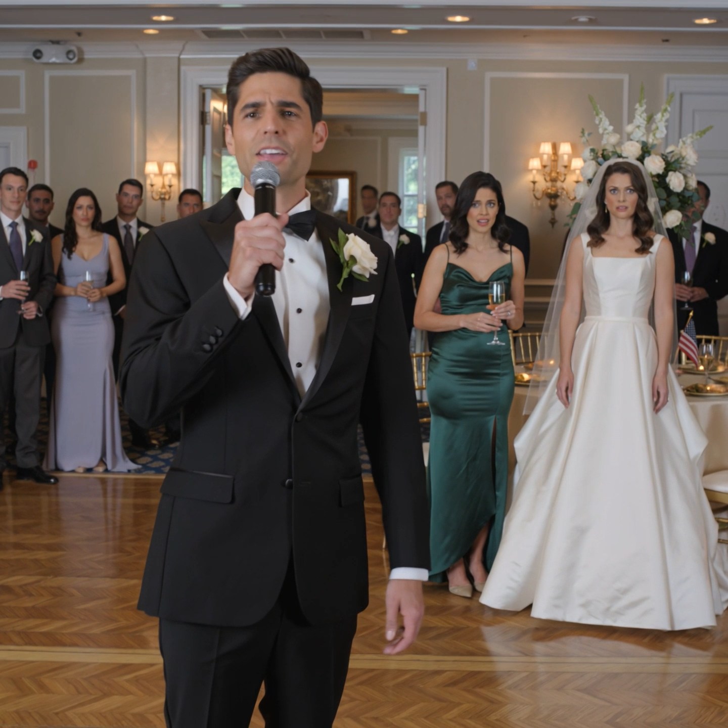 My brother used his wedding toast to introduce me as the family failure who still lived with roommates at thirty-two. The ballroom laughed. Then his new CEO walked into the downtown Dallas hotel ballroom, looked past the groom, and came straight toward me.