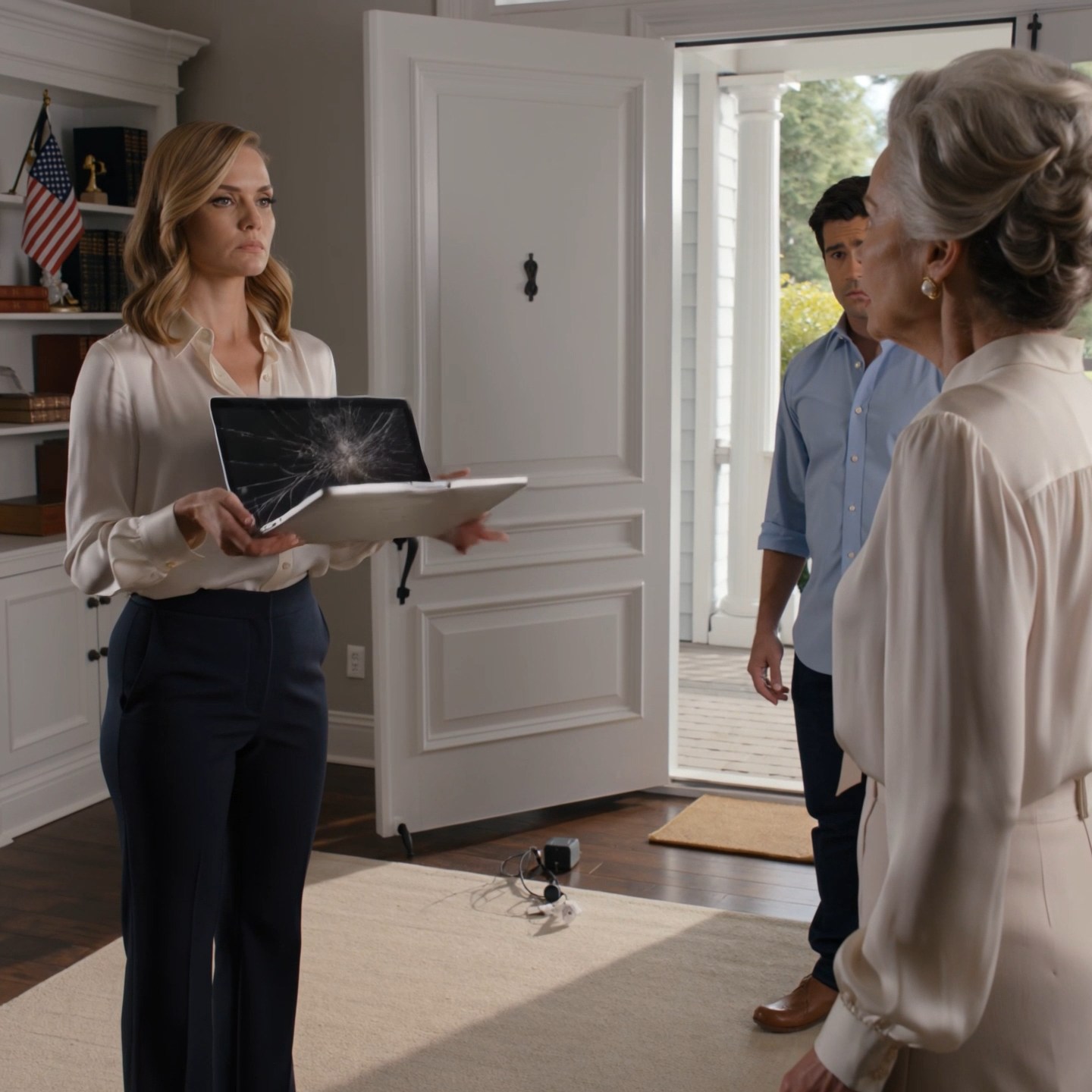 My mother-in-law ripped my laptop charger out of the wall, called my work “games,” and told me my place was in the kitchen. Then my husband came home, looked at the broken computer on the marble floor, and told me to apologize to her. That should have been the worst moment of my marriage. It wasn’t. The worst part was what I found out right after.