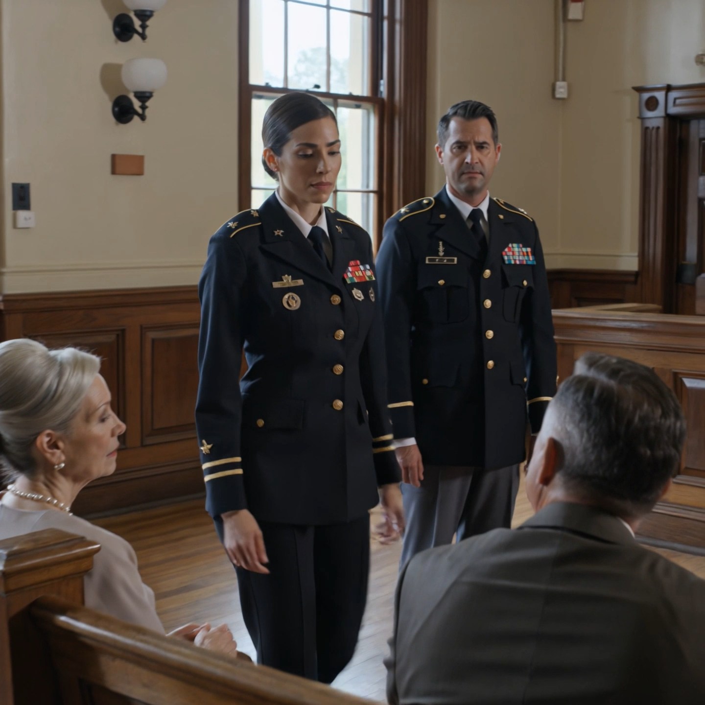 My father chuckled when I walked into court in uniform. My mother shook her head like I was embarrassing them one last time. Then the judge looked up, went pale, and whispered, “My God… is that really her?”