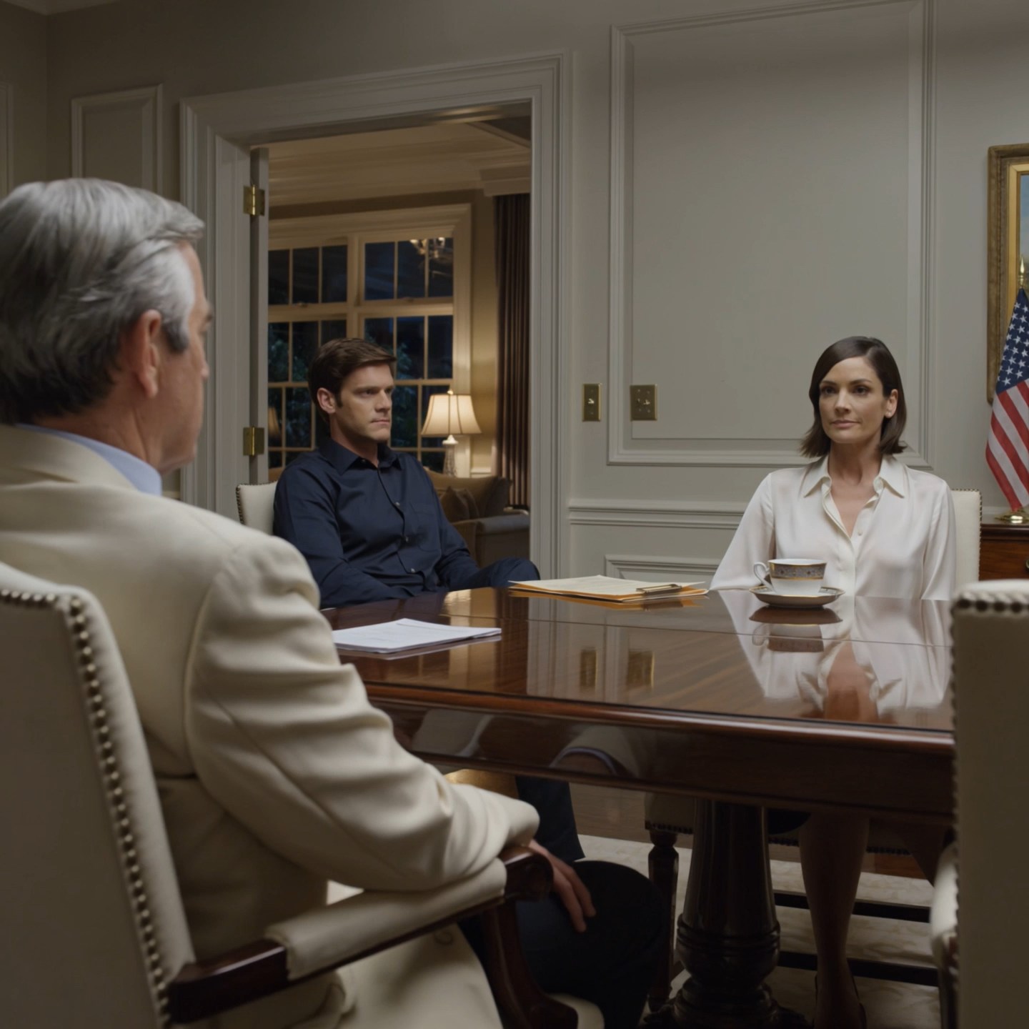 My wife lifted her teacup and said, “My father doesn’t accept your income level. Quit your job, or go find yourself another wife.” I didn’t argue. I said one sentence, slid a thin folder across the table, and watched my father-in-law lose the expression he’d worn for years.