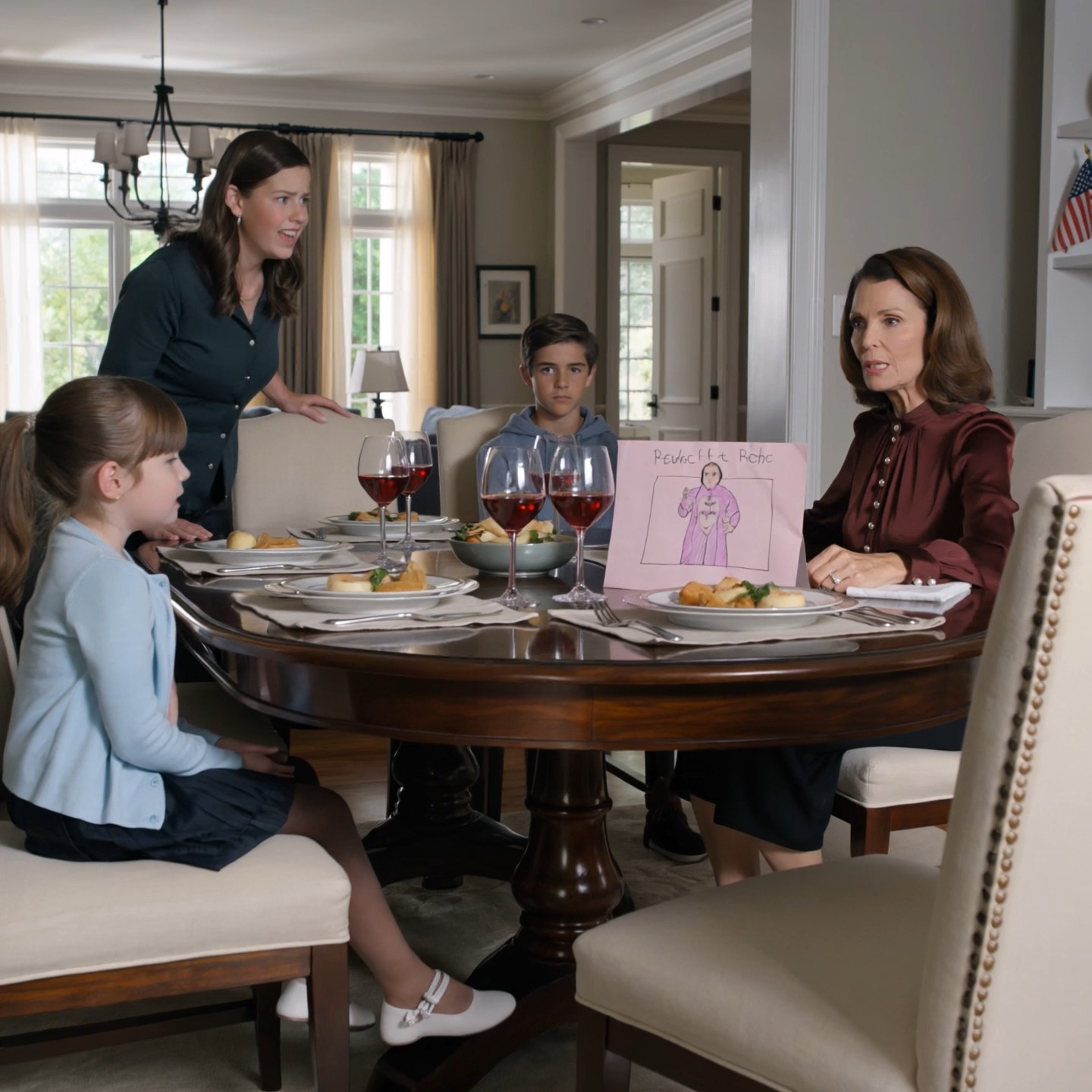 At my mother’s dinner table, my 6-year-old handed her a handmade drawing wrapped in pink tissue paper and too much tape.