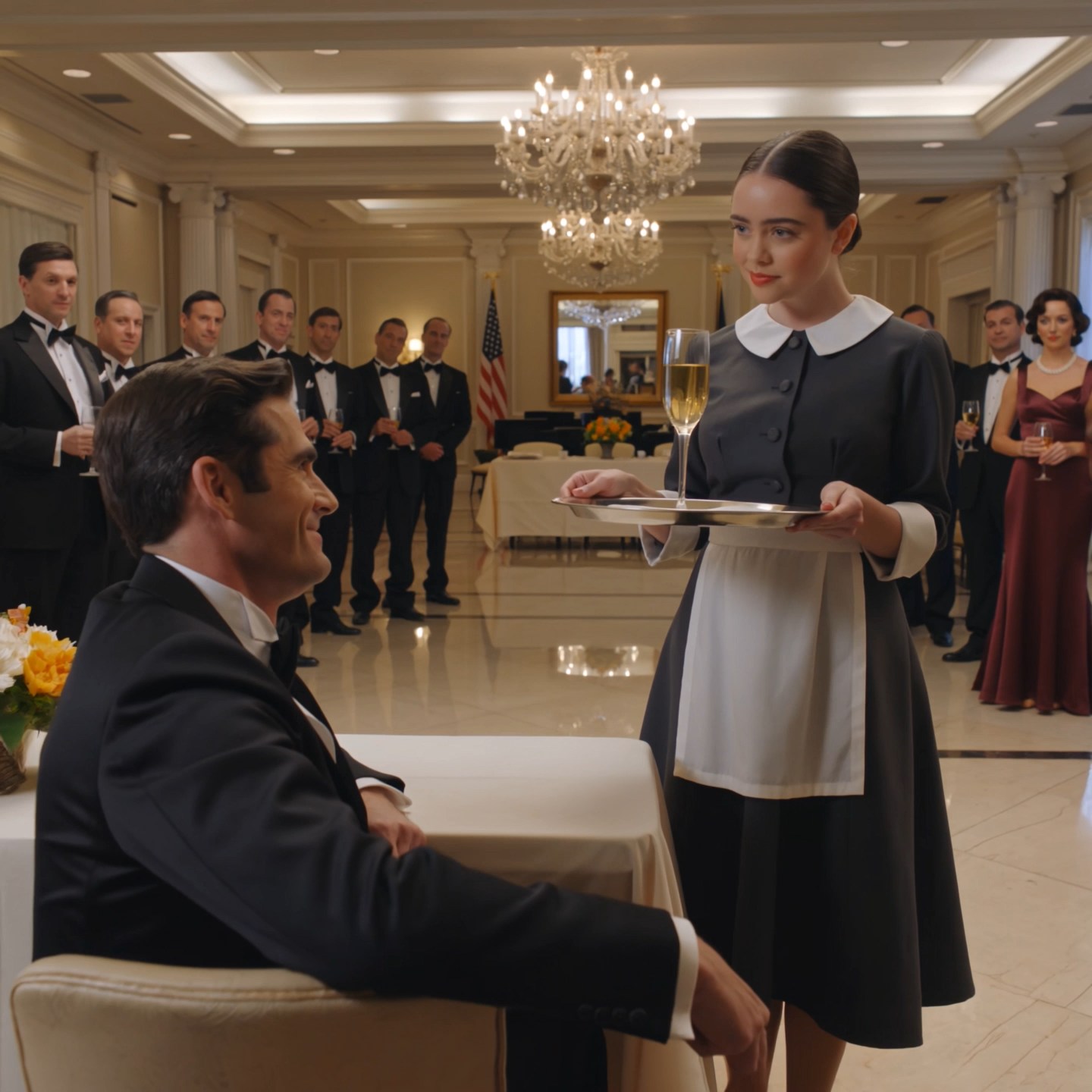 At Adrien Steel’s black-tie arts gala in downtown Chicago, he looked at a waitress carrying champagne and asked, in front of half the donor table, whether she wanted to dance for the room.