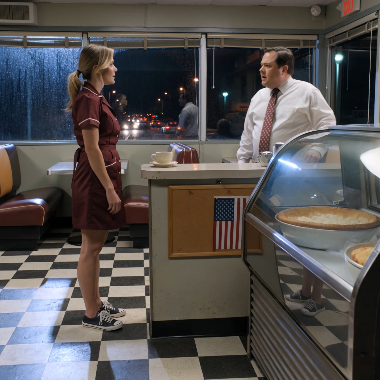 Rachel Jenkins spent the last ten dollars in her wallet on a man her manager wanted thrown out.