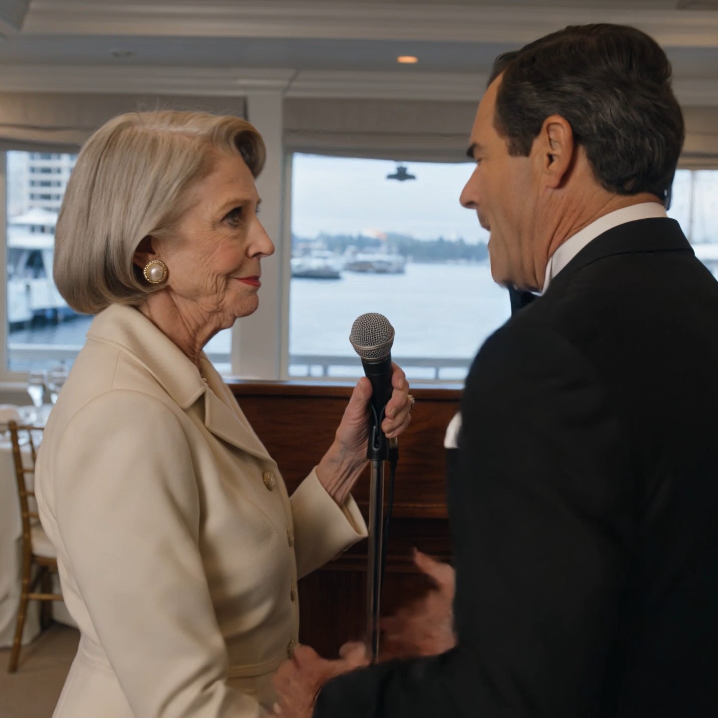 My parents dumped my eighty-two-year-old grandma on my porch at 4:00 a.m. so their golden boy could keep his room. Months later, they came back begging — and one sentence at the Seattle Yacht Club turned my father’s face white.