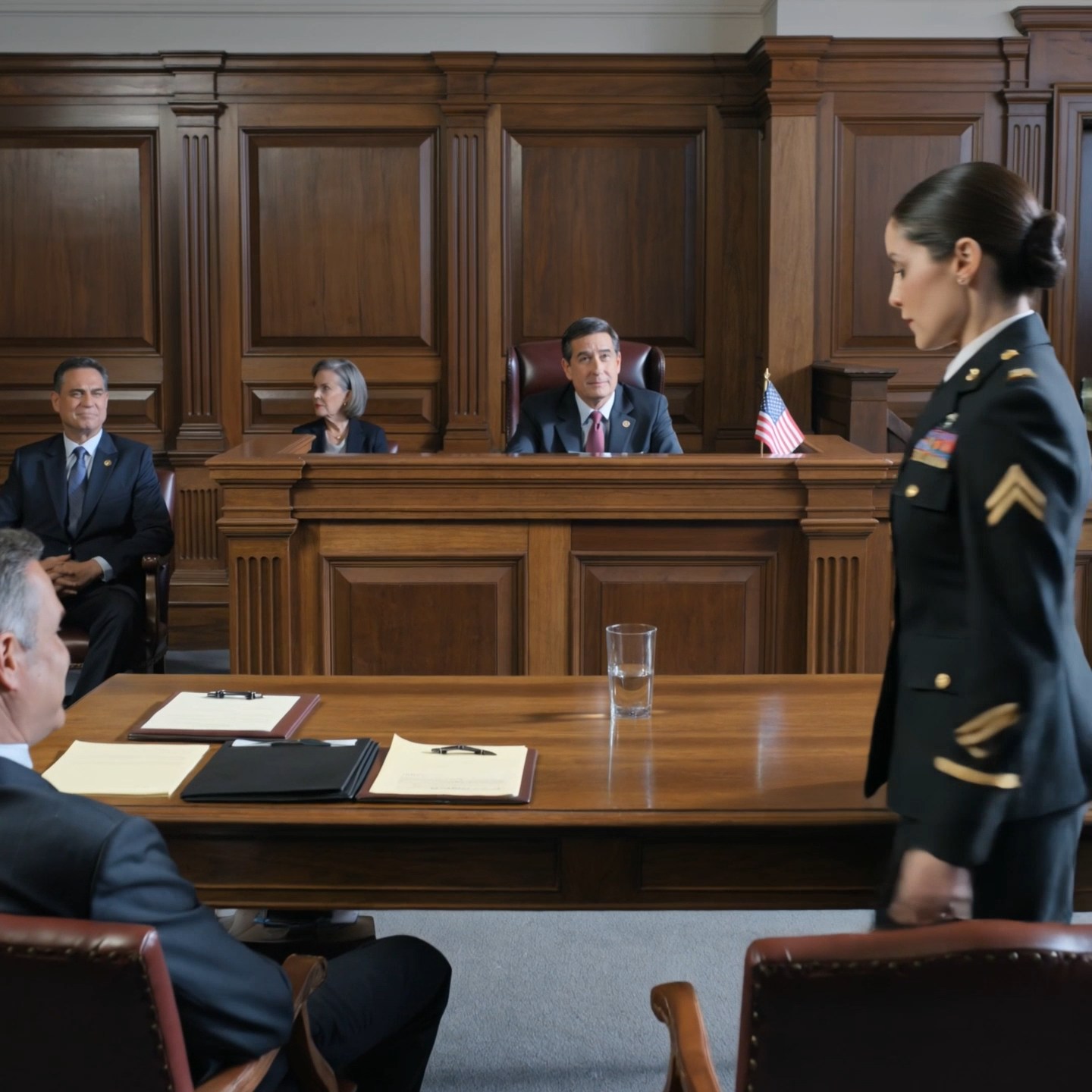 My mother called me worthless for years. In court, she looked away from me — until the judge looked at my uniform, recognized my name, and the whole room changed.