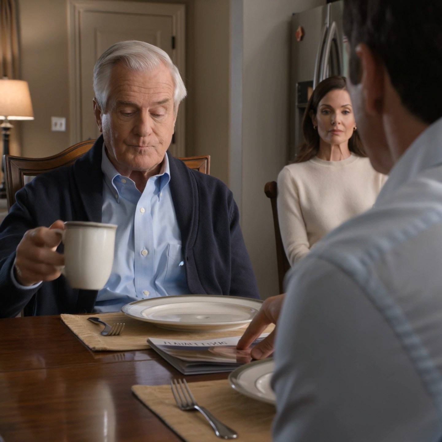 My son set a care home brochure beside my plate and said, “Dad, we already put your name on the list.” I finished my coffee, thanked them for the chicken, and drove home in the dark. Three weeks later, his voice changed the second a lawyer said, “Your father has…”