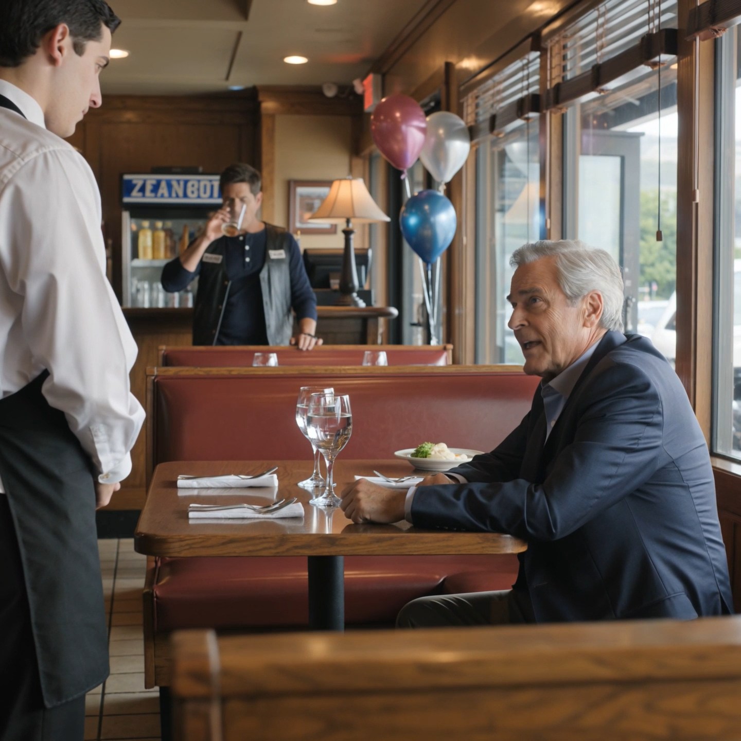 Frank Delaney waited through his entire 72nd birthday dinner before finally asking the waiter to remove seven untouched plates. The biker at the bar heard that sentence, set down his drink, and turned around.