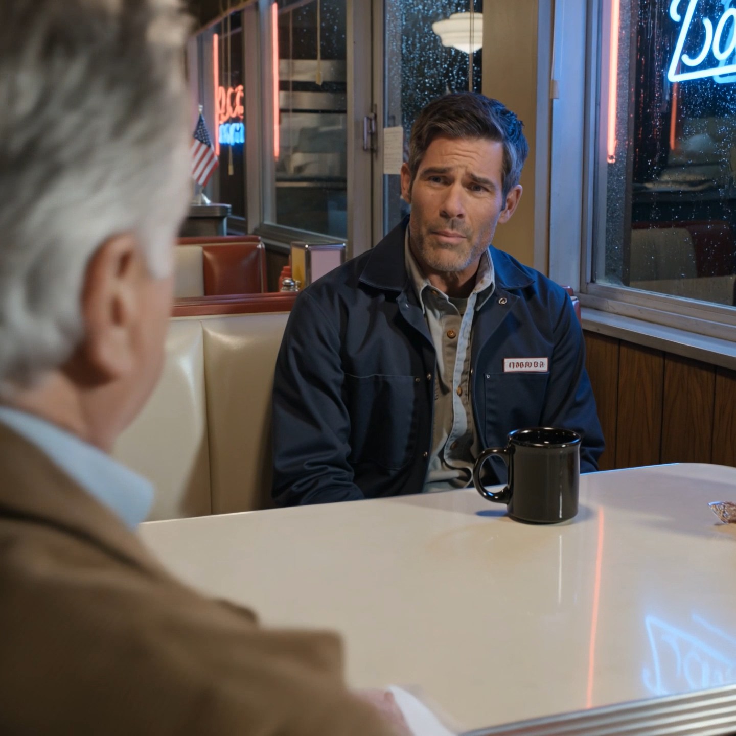 I was fired before noon. By dinner, my wife had taken the kids and called me worthless. At 10:47 that night, an old man sat across from me in a diner on Flur Drive, stared at my face, and went pale.