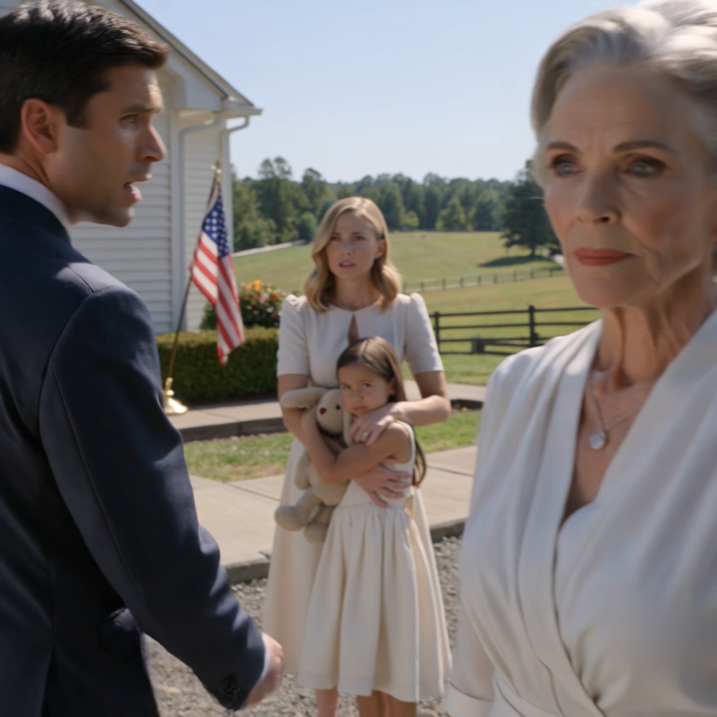 The groom’s mother threw a single mother and her little girl out of the church for “bringing shame.” Then a man from the front row stepped between them, pulled one card from his pocket, and her face changed instantly.