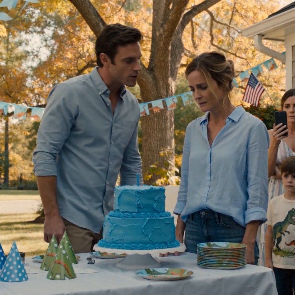 He shoved my face into the birthday cake I had spent three days baking for our son. His girlfriend started filming. His mother folded her arms and said, “Finally.” Out of thirty-five people in that Nashville backyard, the only one who ran to me was my five-year-old.