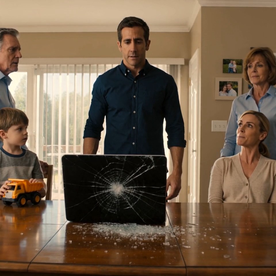 My sister laughed when her son smashed my work laptop and said, “So what if your project is worth billions?” When I walked back in holding a hammer, nobody in that house was smiling anymore.