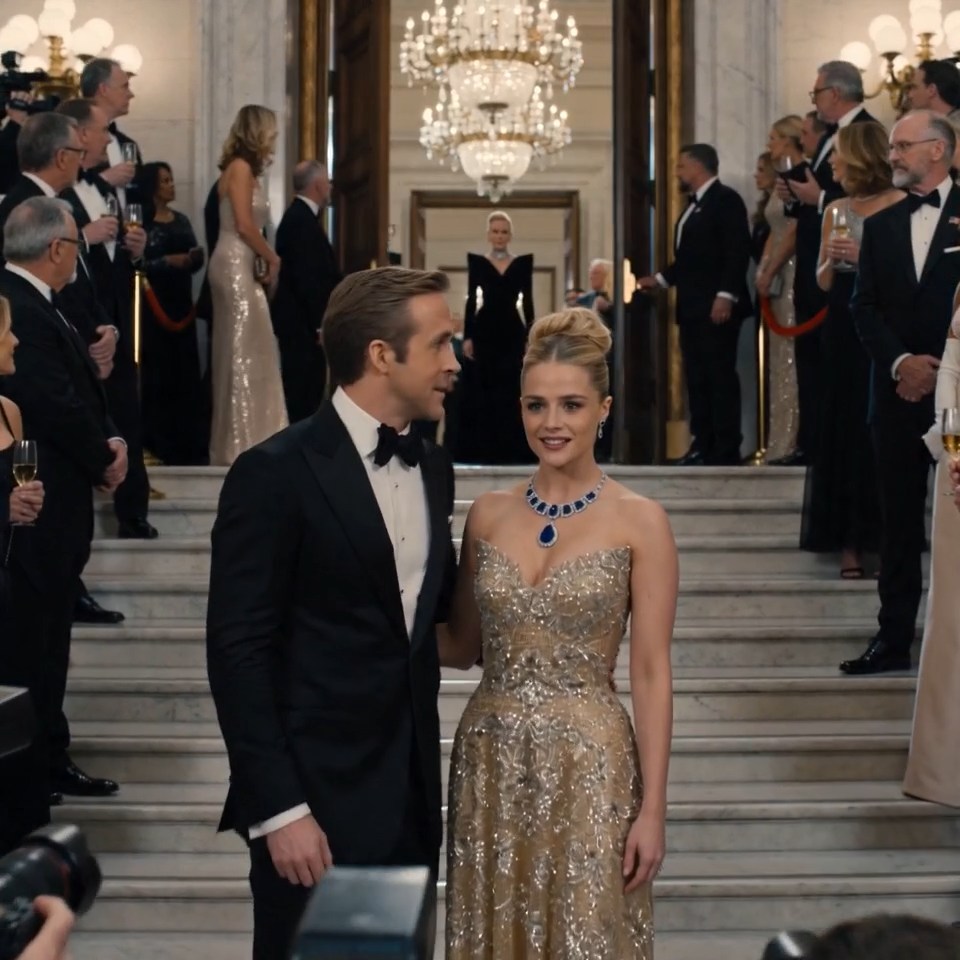 My billionaire husband tried to debut his 24-year-old mistress at my family’s charity ball in my grandmother’s necklace. Then he looked up and went pale.