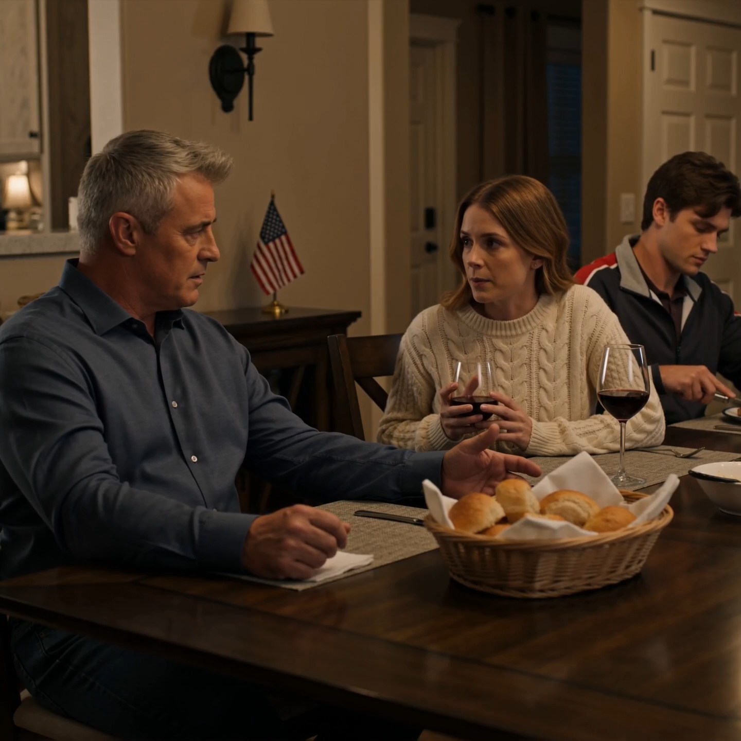 At Sunday dinner, my daughter called me “Papa Bear” for the first time since she was eight — and I knew her perfect new boyfriend was the emergency.  Kids do not bring back an old rescue name unless some part of them is asking for help without saying help.