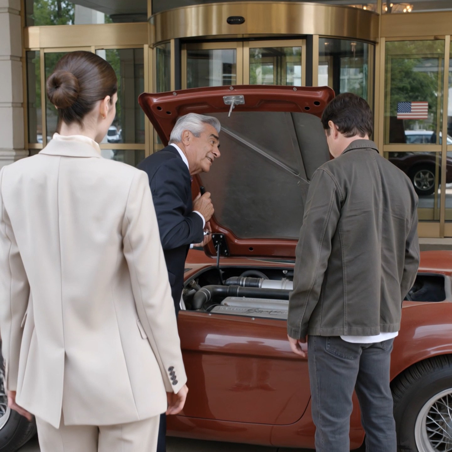 The CEO mocked a single dad’s rusty car in her private garage. Two weeks later, a legendary collector looked under the hood, forgot every million-dollar car around him, and went completely still.