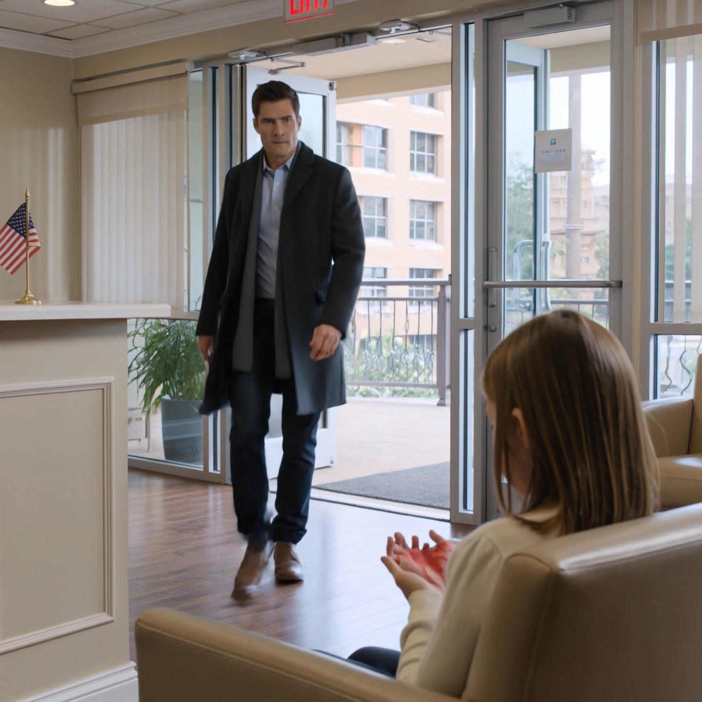 The receptionist told a bleeding 7-year-old to wait her turn. Forty-five minutes later, her father walked in — and everyone realized the name on the building was not just decoration.