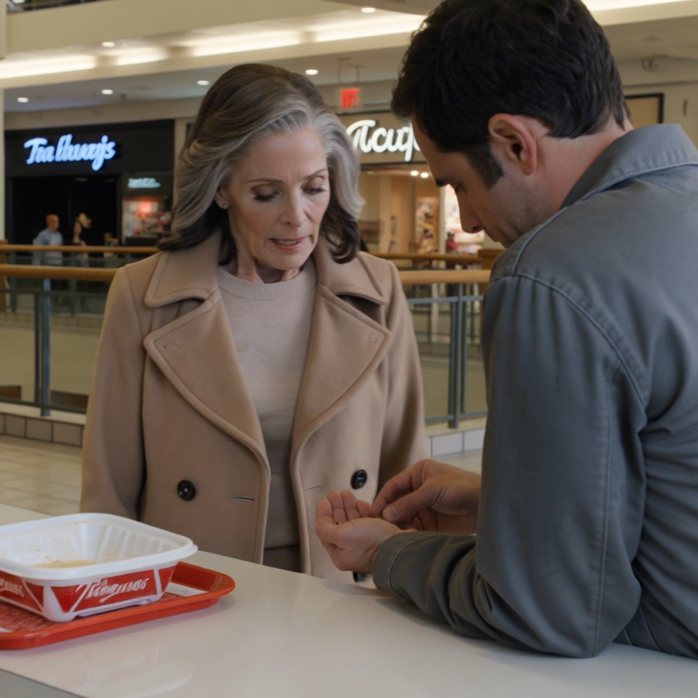 I found my grown son in a mall food court counting coins for lunch. His truck was gone. His paycheck was gone. And when I asked why he never called me, his answer made my blood run cold.