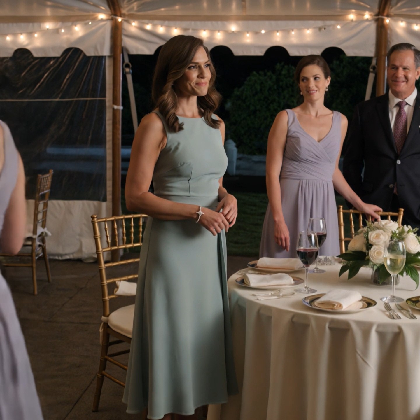 My cousin tried to hide me at her millionaire wedding—first with a “seating mistake,” then with a smile sharp enough to cut glass.  She laughed at my simple dress, dismissed my gift, and made sure I was tucked near the edge of the tent like someone she hoped nobody important would notice.