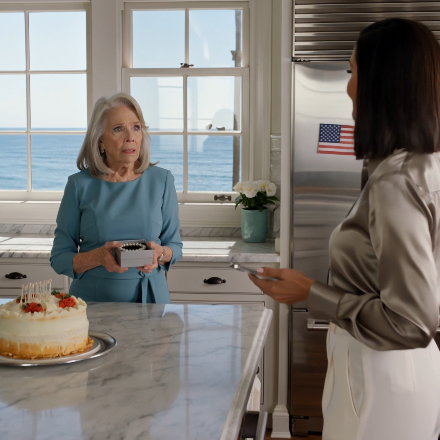 On her 43rd birthday, my daughter told me the best gift I could give her was my disappearance, so I took back my pearls, emptied the account, and left one envelope on her desk.