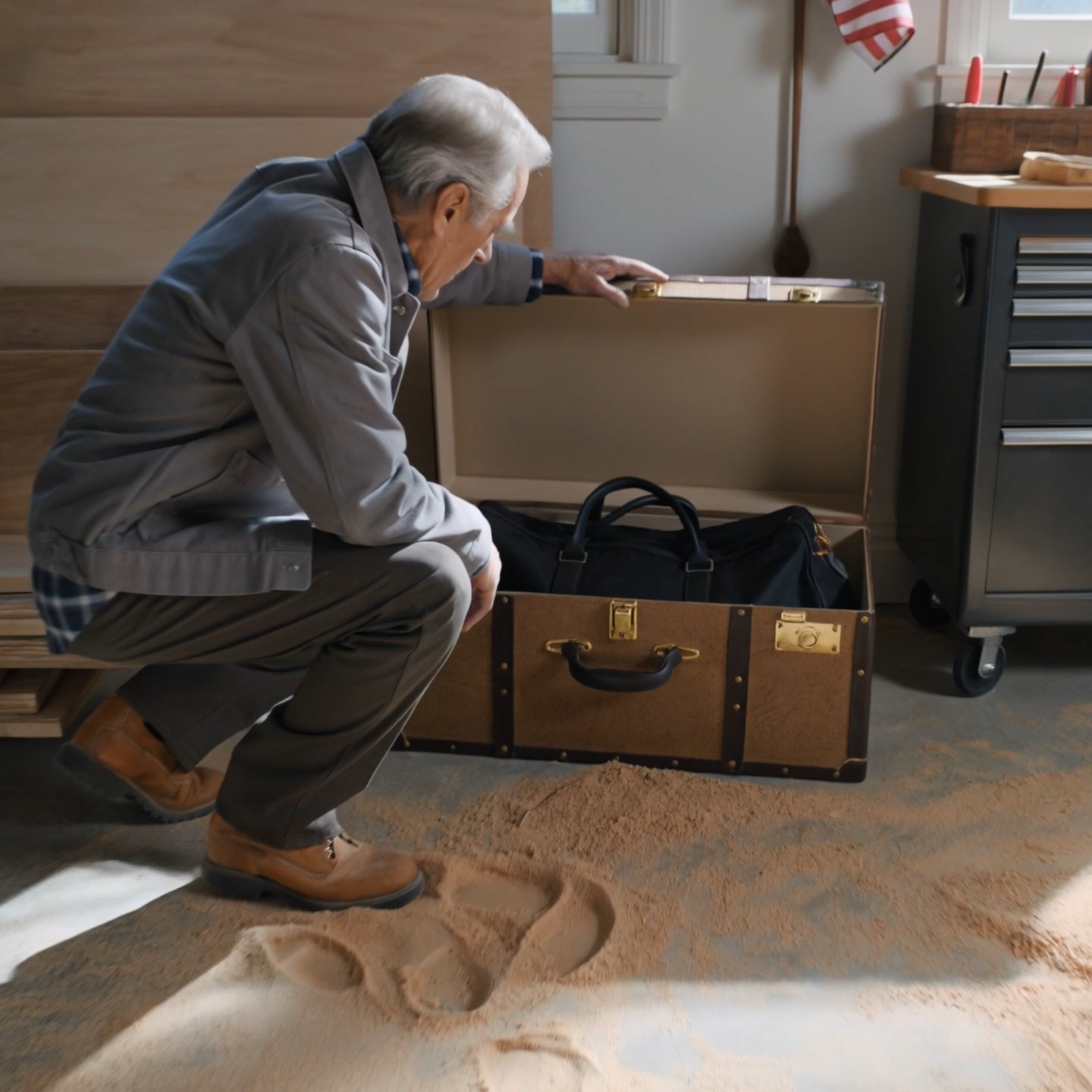 At the hardware store, I paid the $12 an elderly woman was short. Then she gripped my arm and whispered, “After your son-in-law leaves, don’t sweep the sawdust in your workshop.” I thought she was confused—until Trevor showed up with a trailer, a fake smile, and a reason to walk straight into my life.