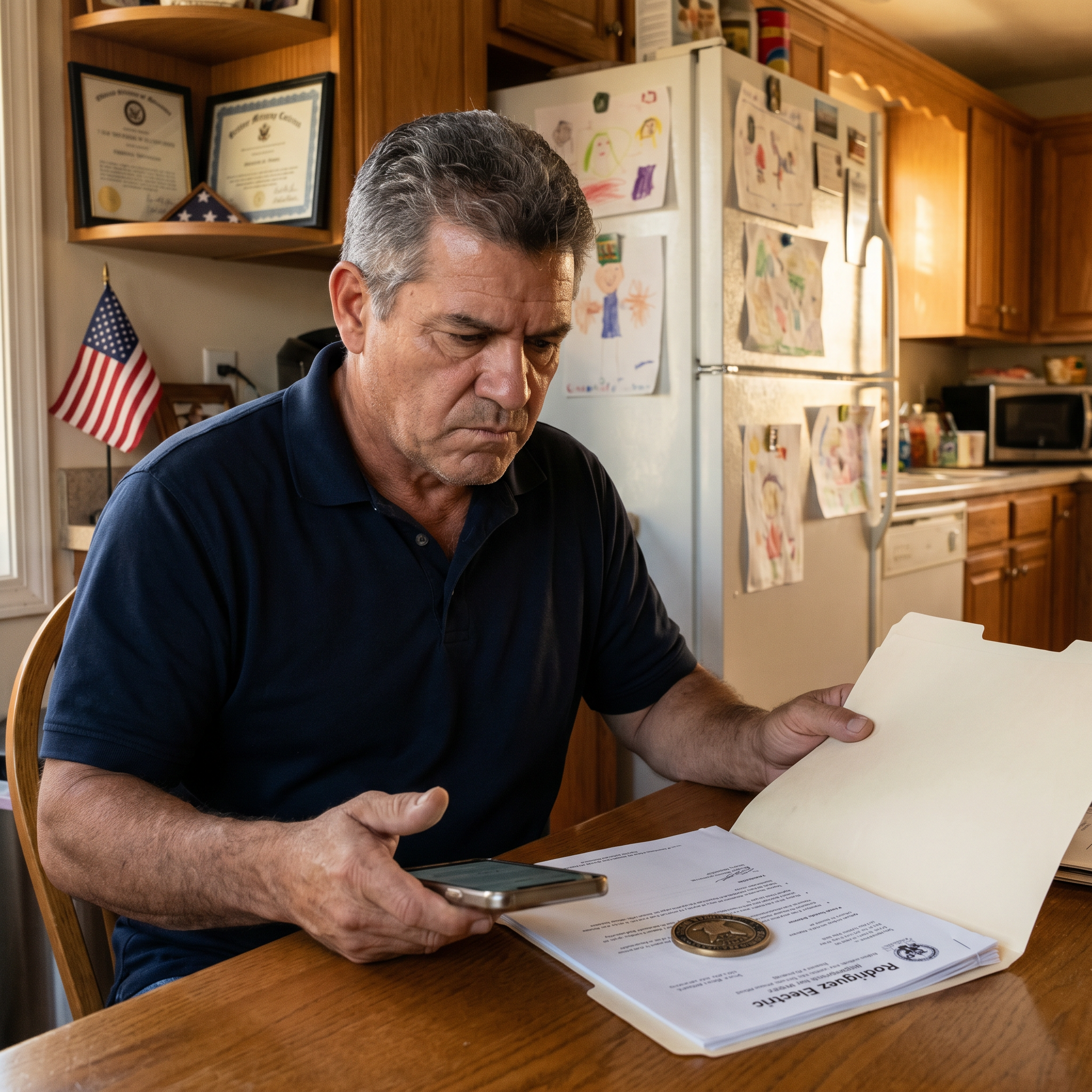 My son called and said, ‘Dad, we moved to Florida last week. Forgot to tell you.’ I kept my voice steady and said, ‘Good luck, son.’ The next morning I stood in the apartment he’d emptied in the middle of the night, staring at the one folder that made Florida look less like a move and more like a head start.