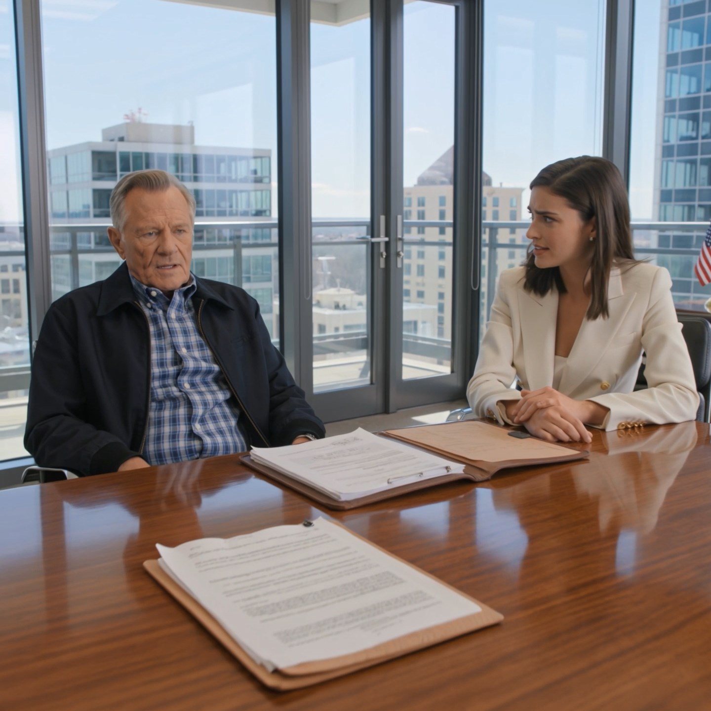 My son’s wife looked at my old work boots, my paper plate, and my silence in their glass-walled penthouse and decided I was too poor to belong in their world. She told him to cut me off, and he did. Three years later, when she filed for divorce, her lawyer found one detail in the paperwork he clearly had not expected, then called me before he called my son.