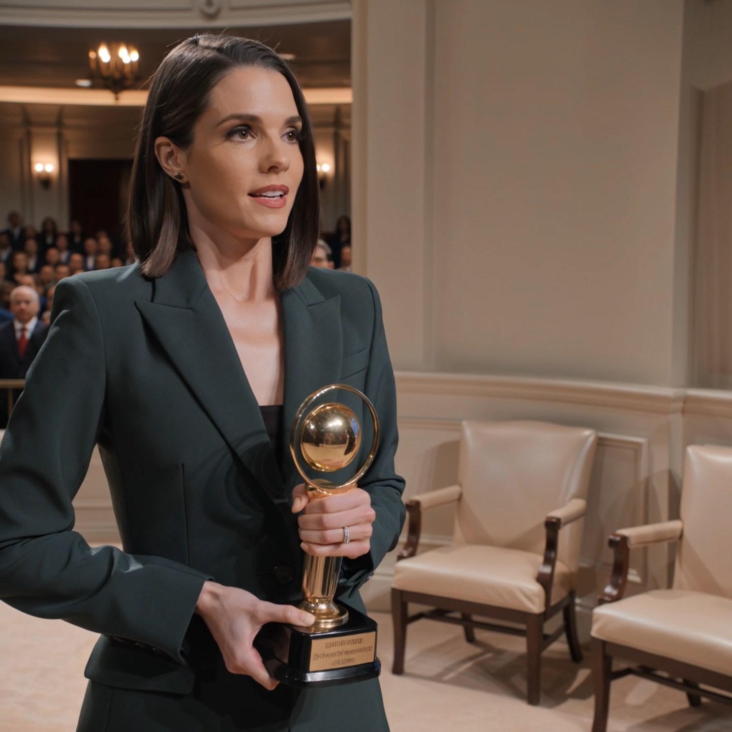 My family called the biggest award of my life a pointless trophy—then I appeared on national TV during their dinner, and before the broadcast ended, they realized the empty seats beside me were not the part they should have been afraid of.