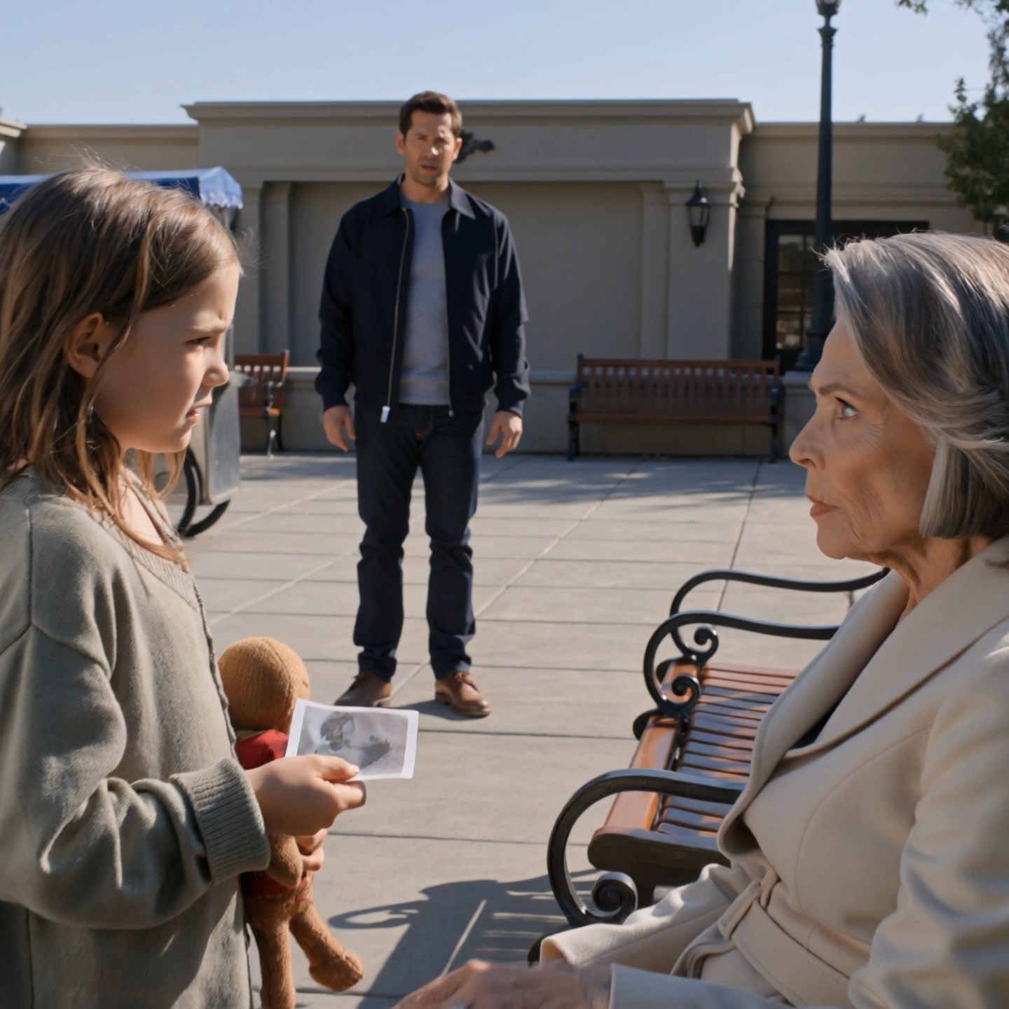 A forgotten nine-year-old girl saw her late mother’s ring on a wealthy stranger’s hand in the park. When she pulled a hidden hospital photo from her torn doll, the woman’s face went white. Then Lily turned the photo over… and saw the name no one had ever dared to say out loud.