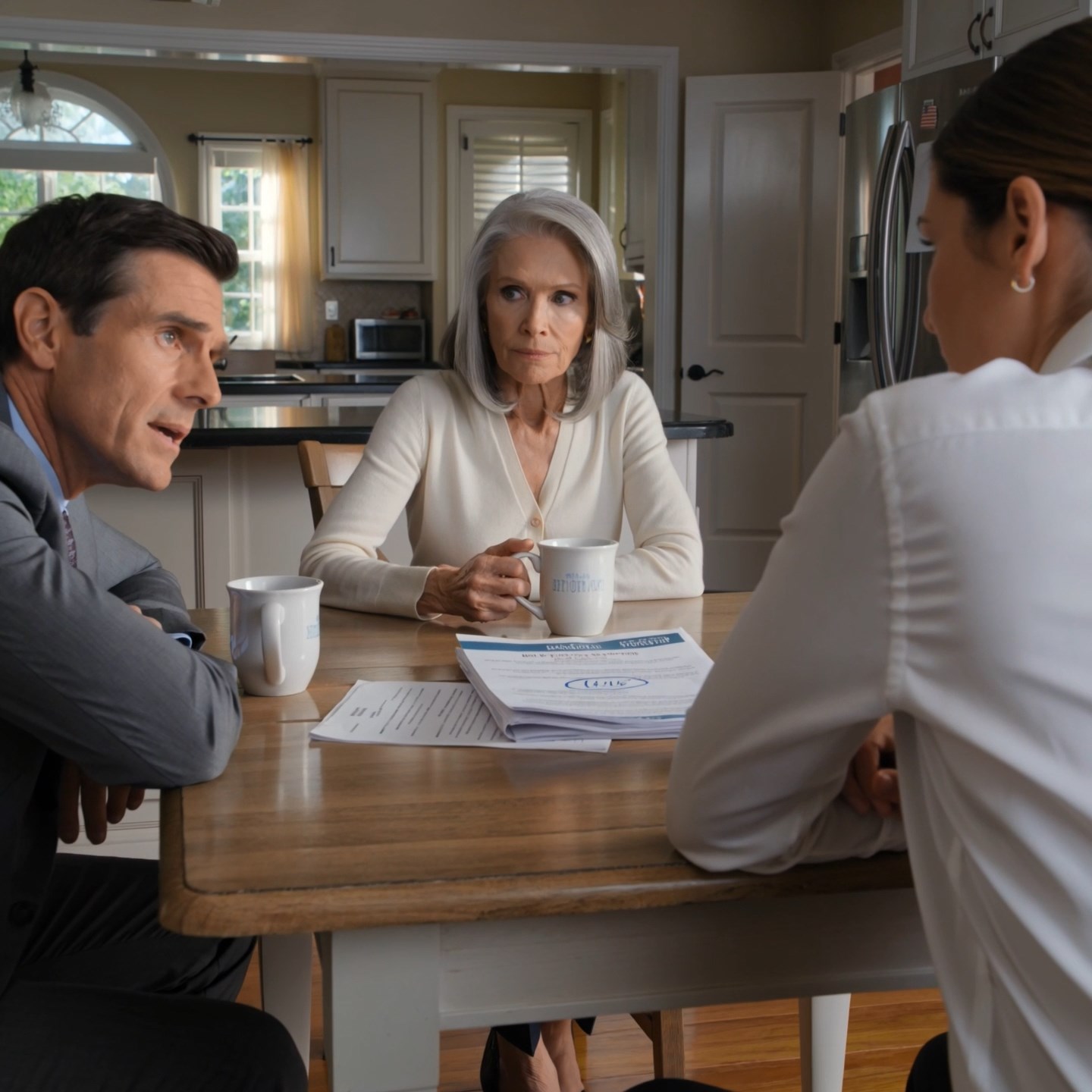 My son brought three papers to my kitchen table and spoke about me like I wasn’t sitting there. He thought an assisted-living brochure would quietly move me out of my own house—but he missed the sentence at the bottom.