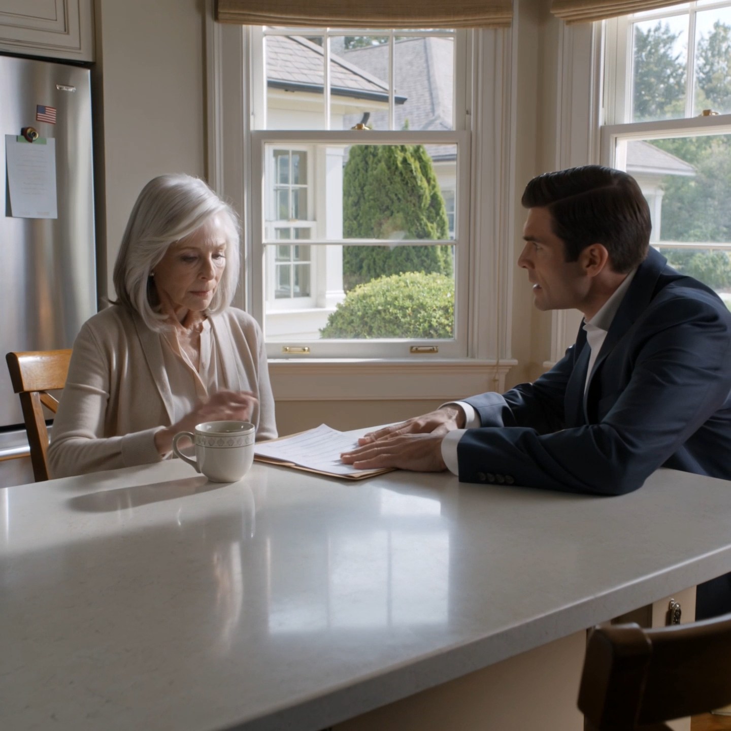 My son dropped his wife’s $300,000 debt on my kitchen counter and said, “I need the money tomorrow, Mom. Don’t let me down.” I told him okay. By the time he came back for the money, my door was locked and the only thing waiting for him was an envelope on the porch.