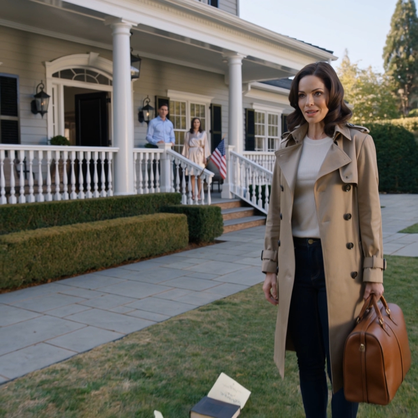 A week after I buried my grandmother, I came home to my clothes in the grass, my photo albums by the curb, and my husband standing on our front porch with another woman wearing my robe. He told me the locks had been changed, the divorce papers were somewhere in the boxes, and I had thirty minutes before he called the police.