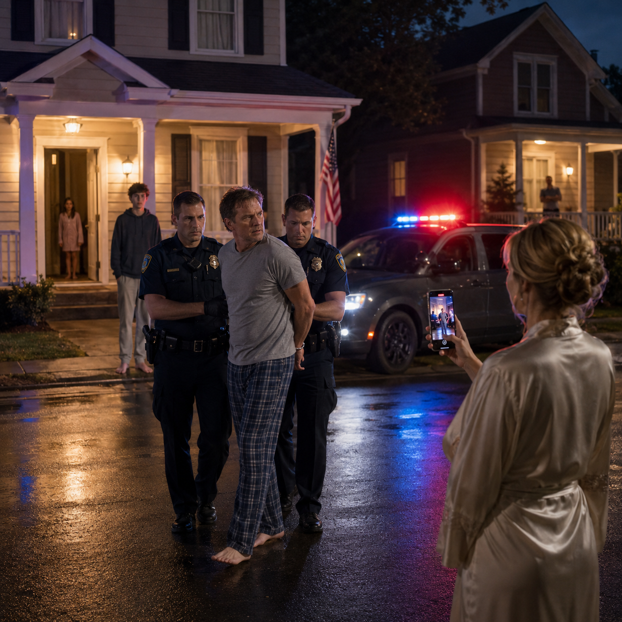 The police kicked in my bedroom door at 3:11 a.m. My wife stood in the driveway filming my arrest. Then a detective opened my file, looked at me twice, and told the officers, ‘Take the cuffs off.’