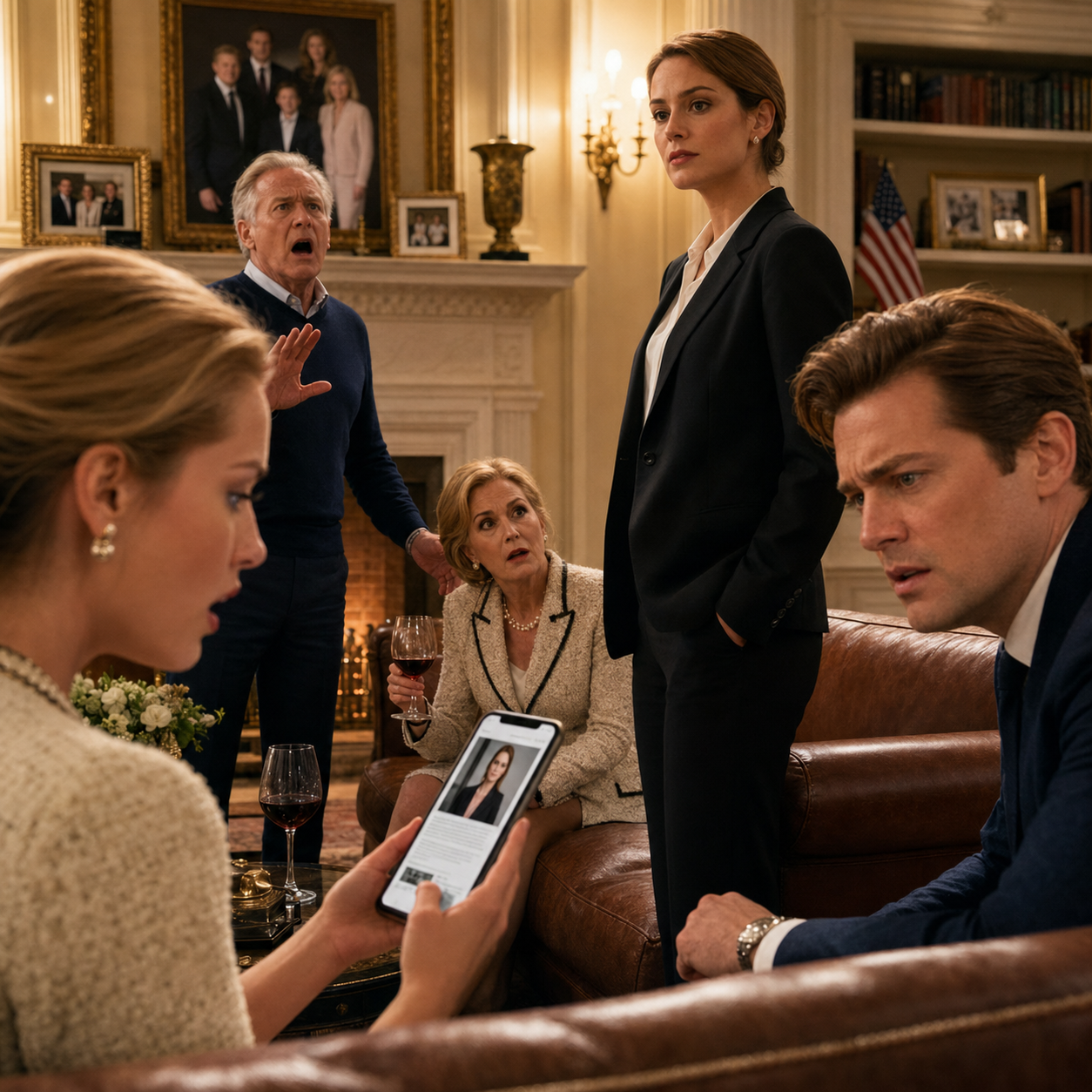 At my family’s “emergency meeting,” my father called my company a failure while my mother nodded like the verdict had already been signed. My sister sat there with that calm little smile people wear when they think they are watching you lose. I folded my hands, said, “Clear enough,” and waited—because at exactly 8 p.m., her phone was going to show my name before anyone in that room was ready for it.
