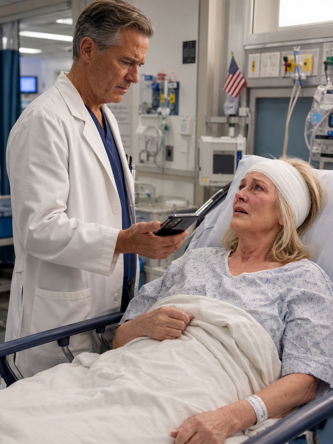 The doctor told my son I had 20 minutes to live, and he answered from his mother-in-law’s birthday party, ‘If she dies, tell me later.’ But when I woke up with stitches in my skull and no son at my bedside, the doctor leaned close, smiled in a way that made my blood run cold, and whispered, ‘He has no idea what he just threw away, does he?’