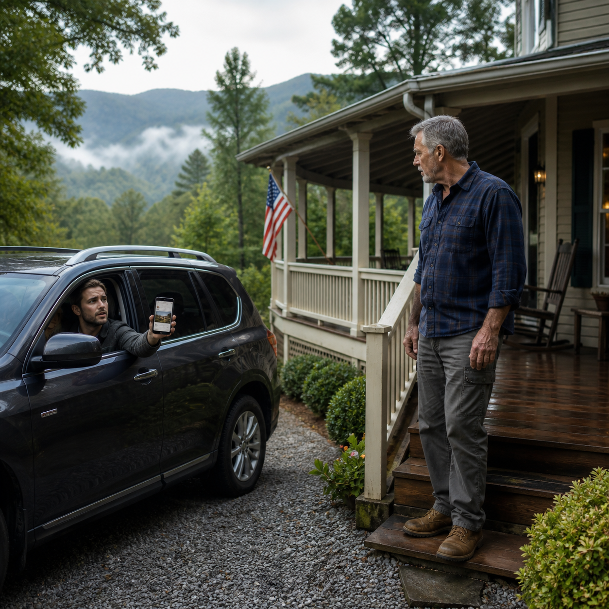 After 31 years of work, I paid cash for a quiet Blue Ridge mountain home so no one could ever move me again—then my nephew called and said, ‘I’m and you should be grateful I’m including you,’ but when he showed up with his first paying guests, he didn’t realize the house wasn’t the one about to be checked in.