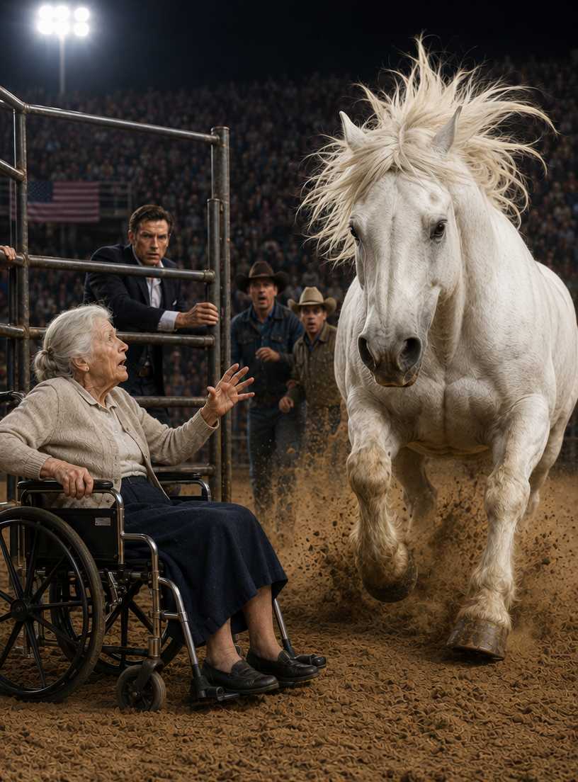 D34 For money, my son planned a terrifying trap and left me in my wheelchair in front of a wild, dangerous horse, hoping to get rid of me forever… but he never imagined that animal would recognize something no one else in the arena saw.
