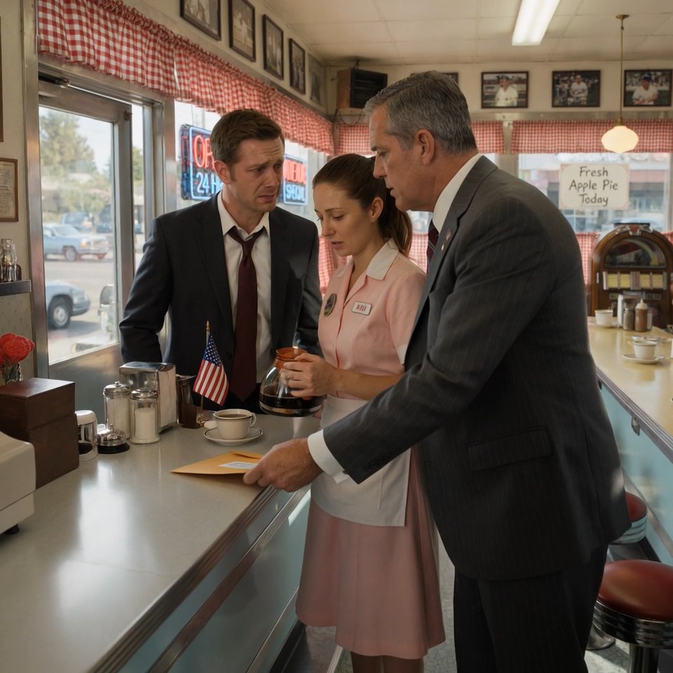 The waitress only remembered how a lonely old man took his coffee — but after his funeral, his wealthy grandson stormed into the diner with two lawyers, and when they placed a sealed envelope on Walter’s old booth, every regular in the room suddenly understood this was not about coffee anymore.