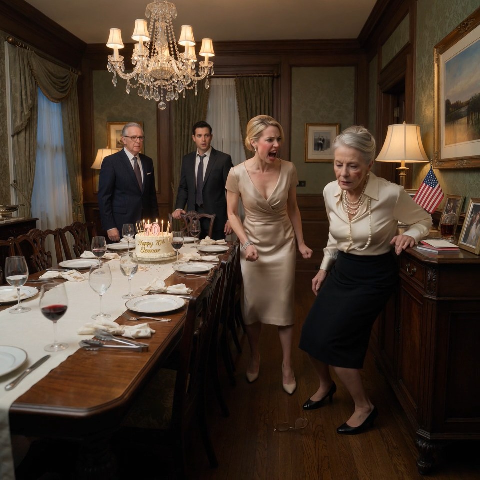 My granddaughter didn’t slap me at my 70th birthday dinner because she lost control; she slapped me because she believed every person in that Beacon Hill dining room already knew I was finished — the company, the house, the money, even my seat at the head of my own table. She left me on the floor while 23 witnesses held their breath. But before Boston had finished its first cup of coffee the next morning, one sealed envelope was on her doorstep… and her phone would not stop ringing.