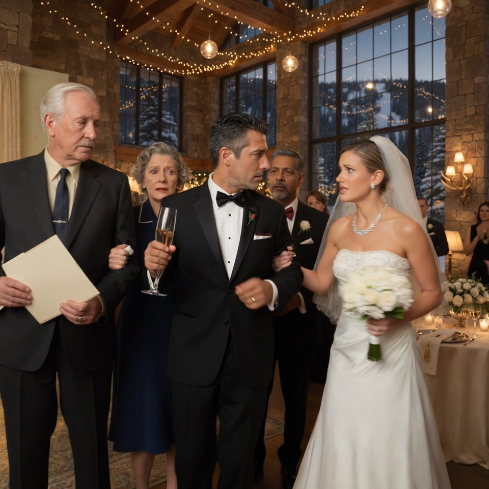My son handed me a $5,000 check at his own wedding and asked me to leave before the “important guests” noticed me, while his wife quietly signaled security to stand closer—but the man carrying the documents was already crossing the ballroom, and my son’s face changed before the microphone even finished saying my name.