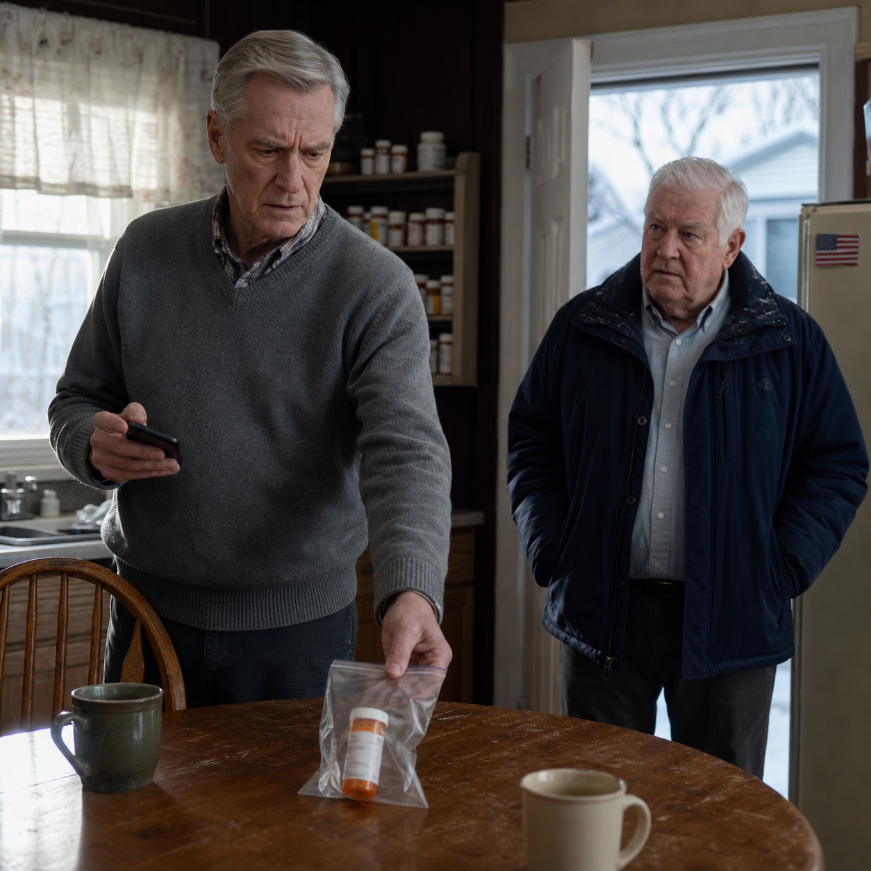 Three weeks after I sold my house for $1.4 million, my daughter-in-law used my door code while I was gone. My neighbor saw her at my medicine shelf—so I checked one tiny click on one cap, sealed the bottle, and made one quiet call. Eleven days later, Sandra learned the old widower she thought was easy money had turned her smallest mistake into a police case.
