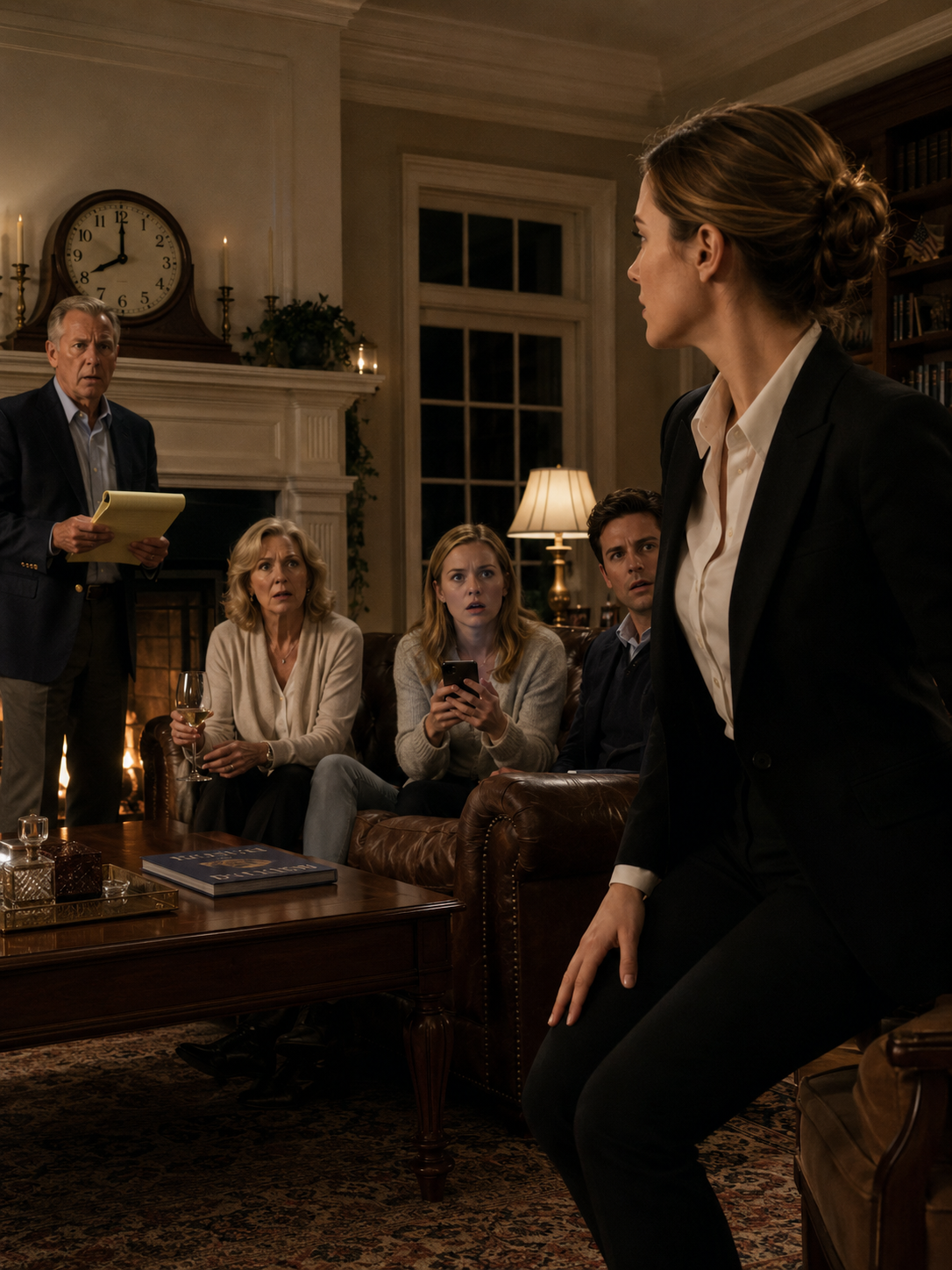 At my family’s ’emergency meeting,’ my father put a yellow legal pad on his knee and called my company ‘A Failure’ while my mother nodded like my life had already been voted down. I folded my hands, said ‘Clear Enough,’ and watched my sister’s phone on the sofa—because at exactly 8 p.m., the first name on her screen would be mine.