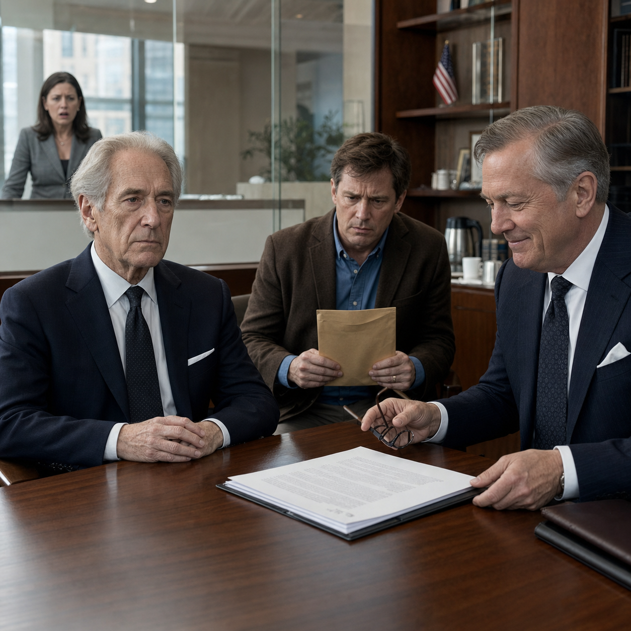 My son’s wife looked me in the eye before Carolyn’s $62 million estate reading and said I wouldn’t touch a single dollar, then sat there smiling like grief had already made me harmless—until my lawyer reached one buried line, stopped cold, looked straight through the glass at her, and started laughing so hard her face went white.
