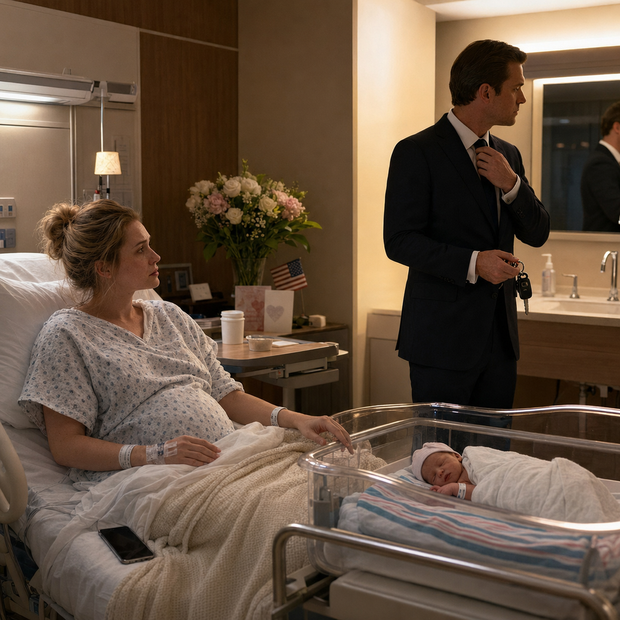 Six hours after I gave birth, my husband left me bleeding in a hospital bed, took my car, and rushed off to a lavish dinner like our newborn daughter and I were an inconvenience. I called my father and said, ‘Tonight, I want him gone.’