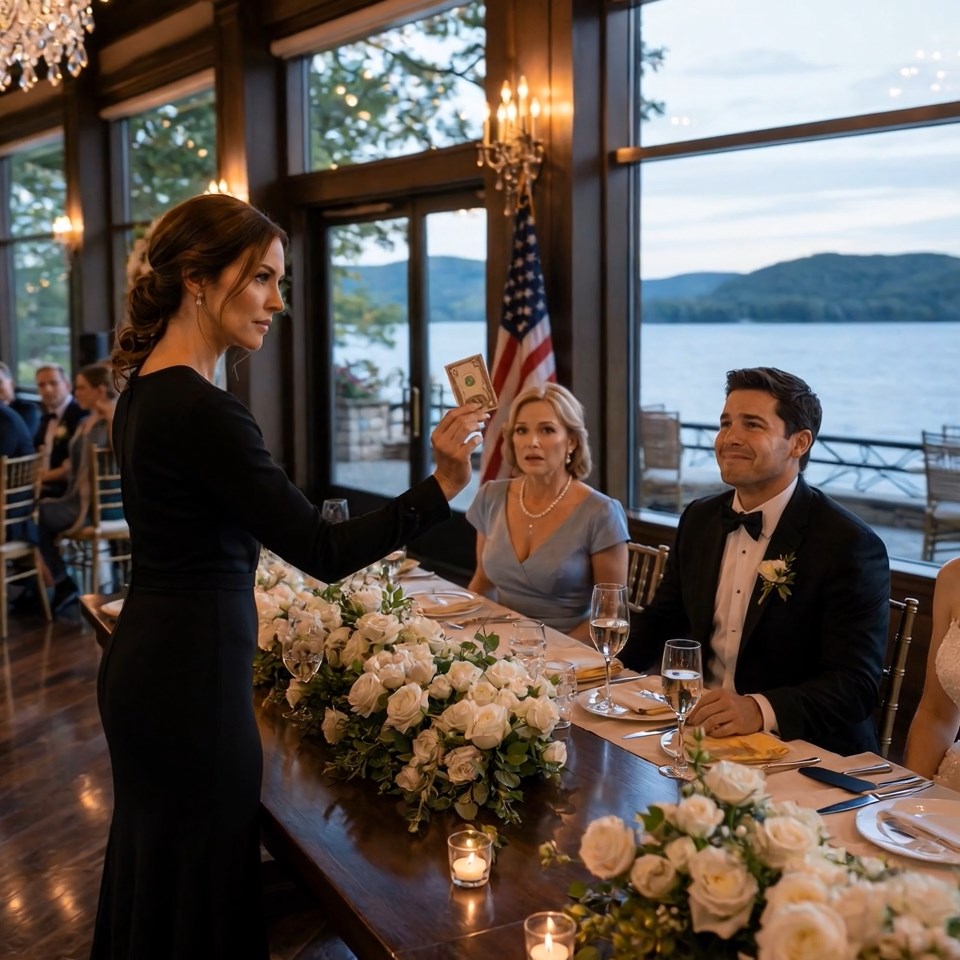 When I was 14, Dad left me at a gas station 80 miles from home with $2 and told me to ‘man up’—18 years later, my brother’s luxury wedding invite arrived with a note about ‘family,’ so I brought the same bill back to the reception.