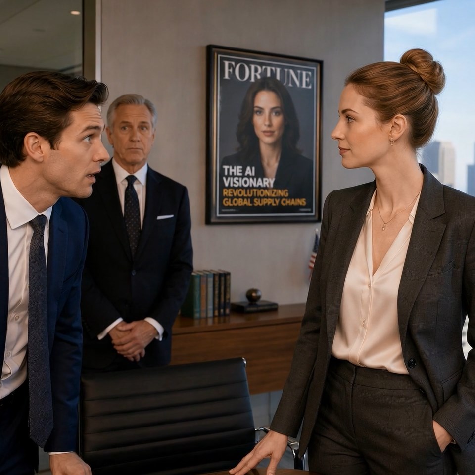 Dad texted, ‘Christmas is family only. Your sister’s in-laws are executives. We can’t have you there.’ I replied, ‘Okay.’ On Monday, her father-in-law walked into my corner office, saw my face on the Fortune cover, then looked at me like he had just found the family secret they tried to hide.