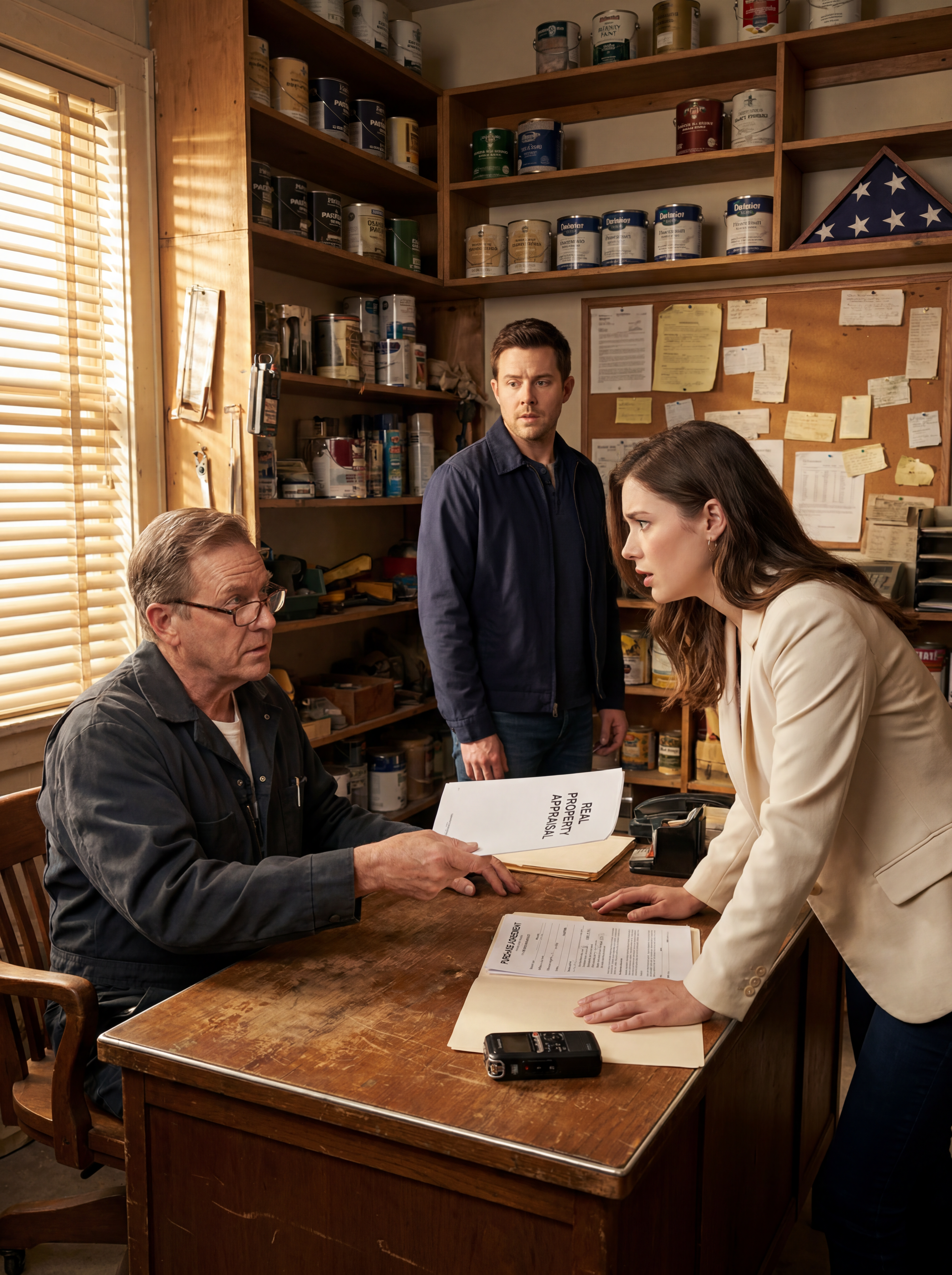 When my son’s new wife brought a notary to my kitchen to ‘help’ me sign away my old hardware store, she still thought I was a lonely widower who didn’t understand paperwork — until I drove her to Birch Avenue, and she saw my son’s car already parked in front. Her hand looked as if it no longer had the strength to open the door.