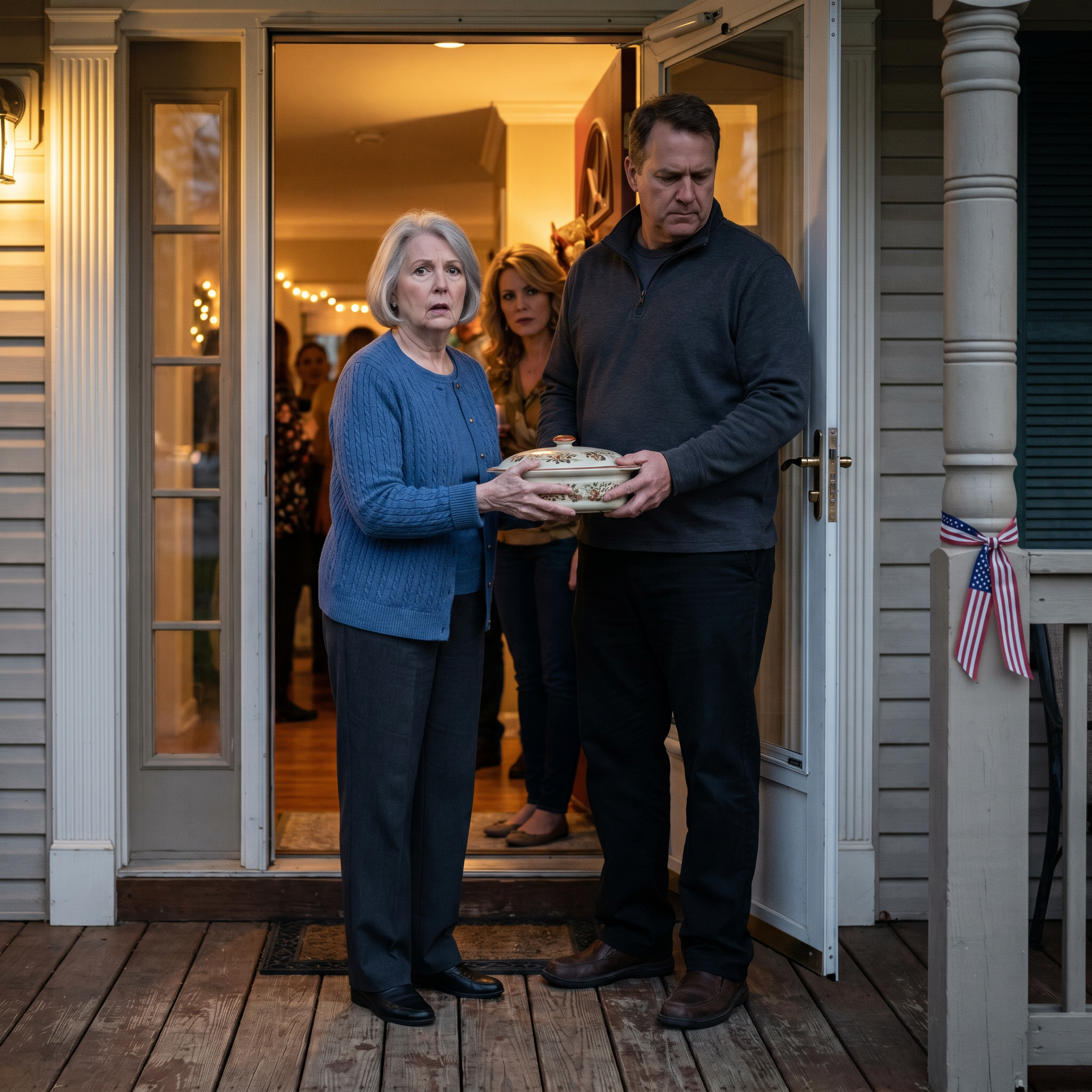My son stopped me at the front door of the house I helped him buy, took my grandmother’s casserole from my hands like I was hired help, and said, You need to call further in advance’—so I drove home hungry, read the letter calling our relationship ‘transactional,’ and the next morning canceled the one thing he never thought I’d dare touch.